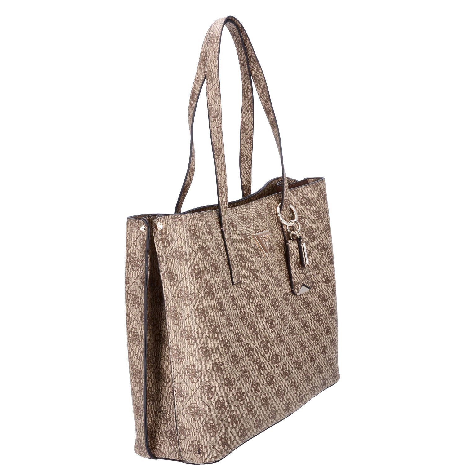 Guess Umhängetasche GUESS Damen Shopper Meridian Latte Logo (1-tlg)