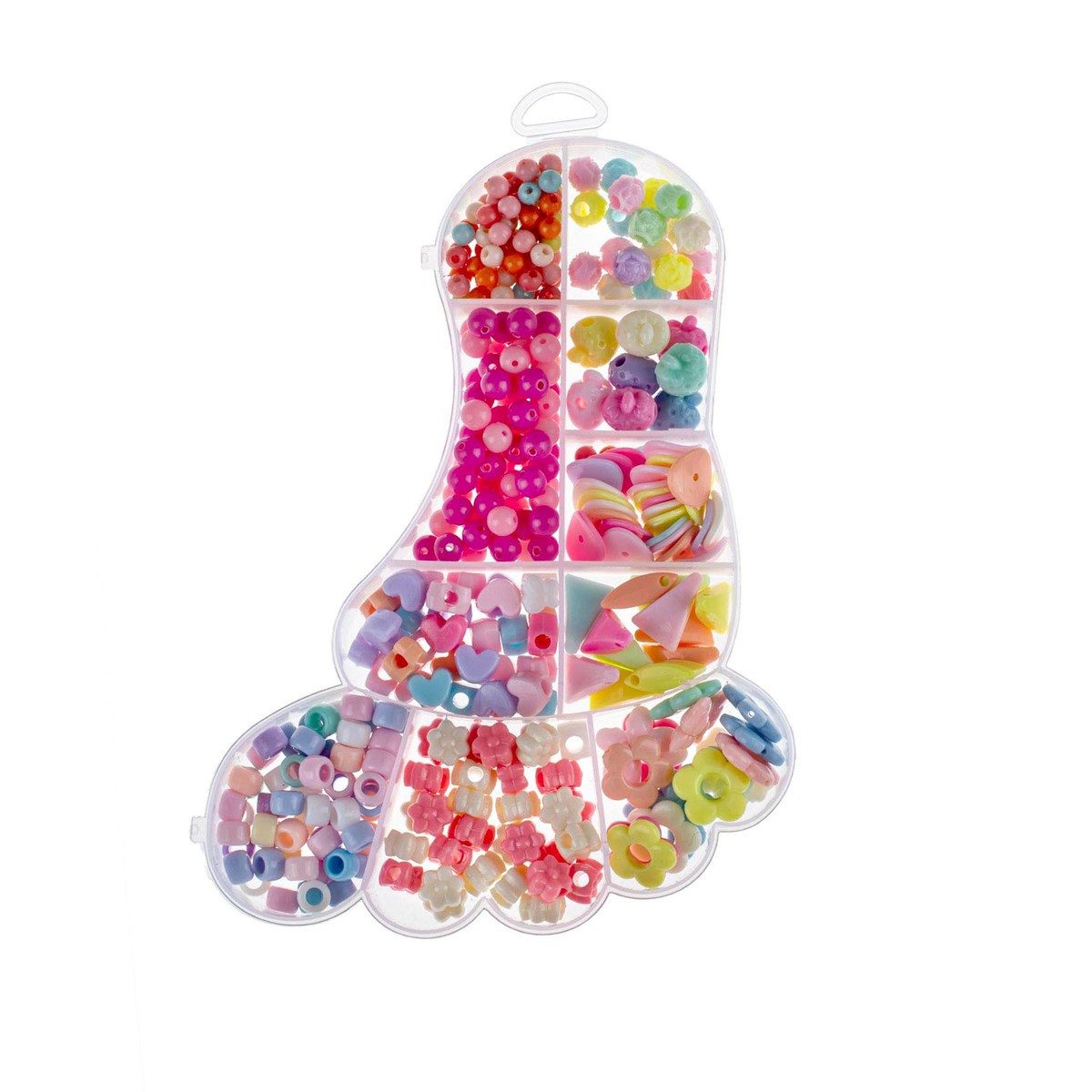 Glorex Bastelperlen GLOREX Perlenschmuck Set Fuß 445 Teile