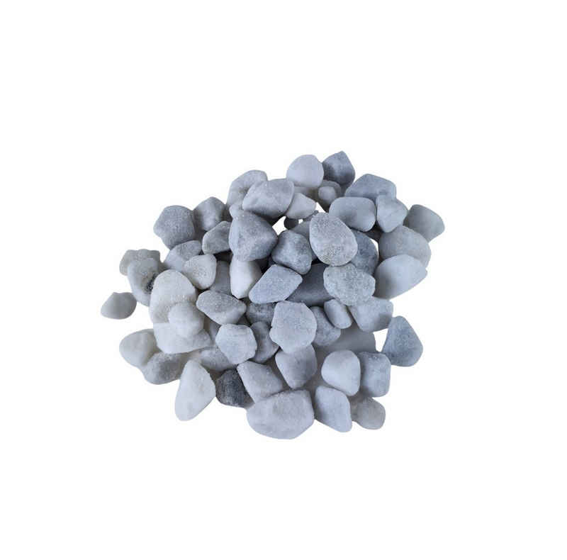 sesua Dekosteine Marmorkies weiß Carrara Kies 10 kg Körnung 15 - 25 mm