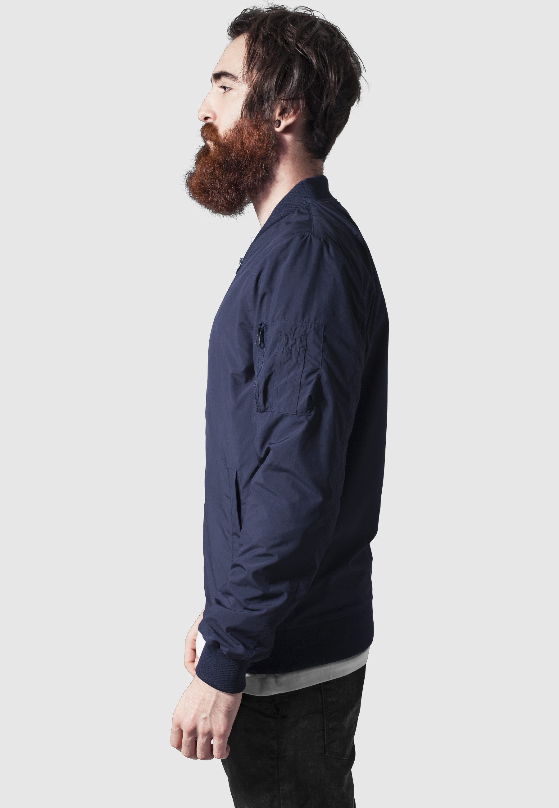 URBAN CLASSICS Allwetterjacke Urban Classics Herren Light Bomber Jacket (1-St) – Bild 4 von 5