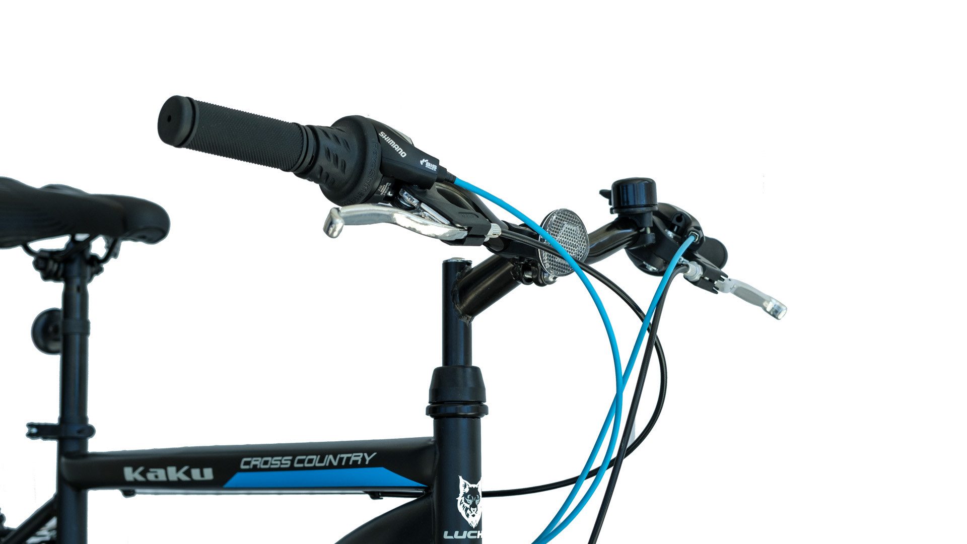 LUCHS Mountainbike KAKU 24 & 26 Zoll Jugendfahrrad Fahrrad Jungen sportliches Alltagsrad, 21 Gang Shimano, Kettenschaltung, 3 Farben und 2 Größen Verfügbar (Blau/Rot/Orange)