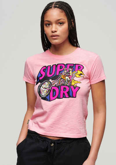 Superdry Print-Shirt NEON MOTOR GRAPHIC FITTED TEE