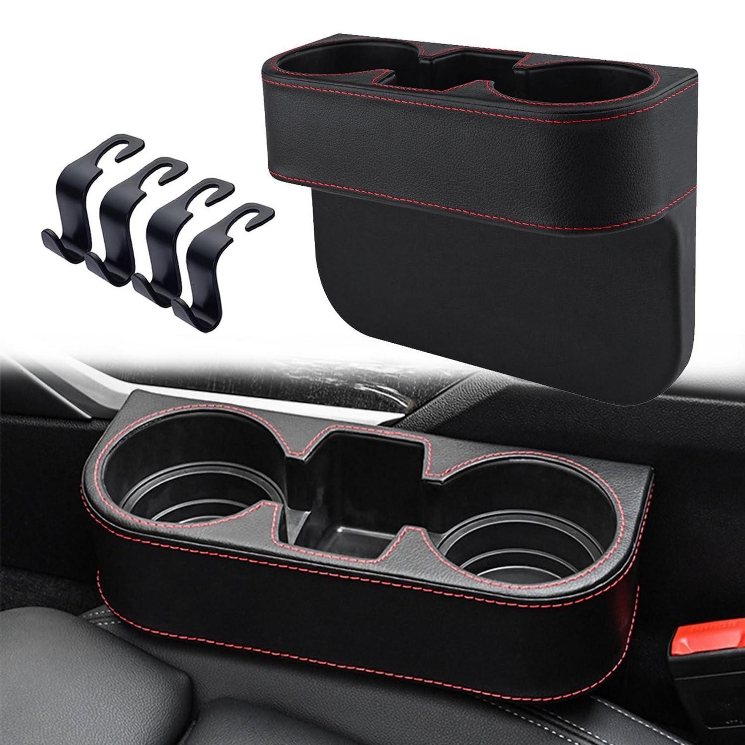LuxusKollektion Becherhalter Getränkehalter Auto universal mit Haken rutschfest Mittelkonsole