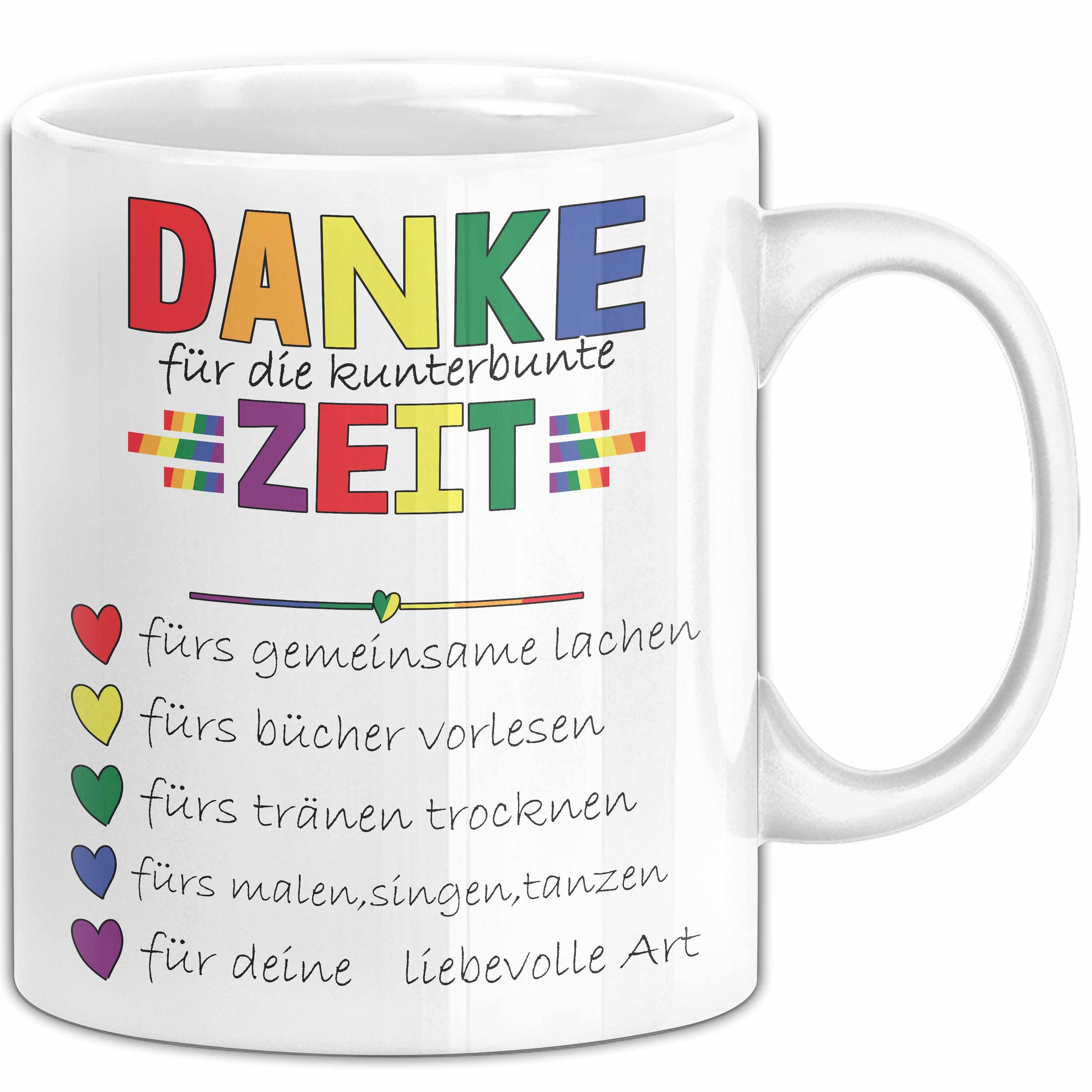Trendation Tasse Erzieherin Abschiedsgeschenk Tasse Abschied Kindergarten Geschenkidee