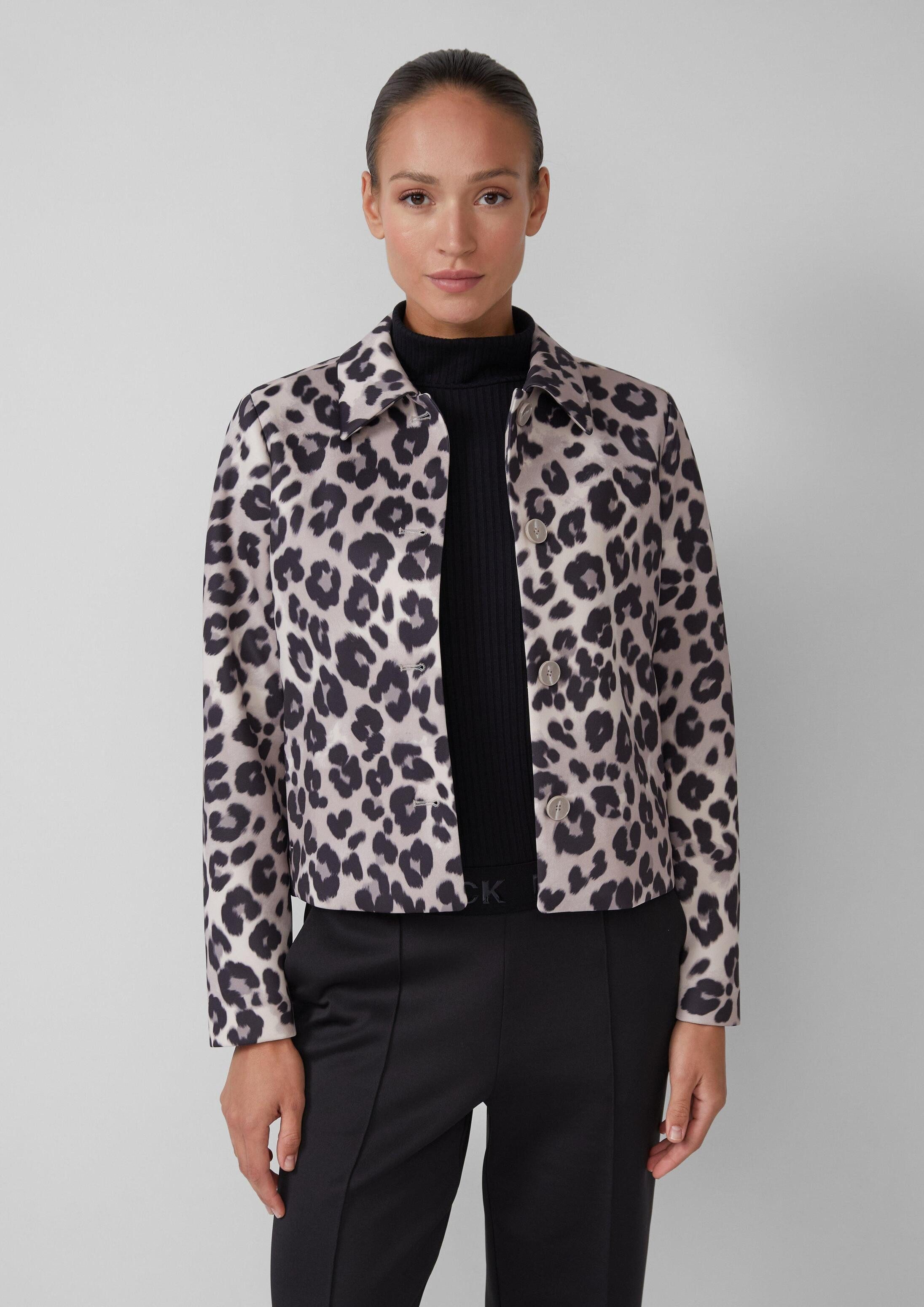 s.Oliver Funktionsjacke Indoor-Jacke Scuba-Jacke mit Eingrifftaschen