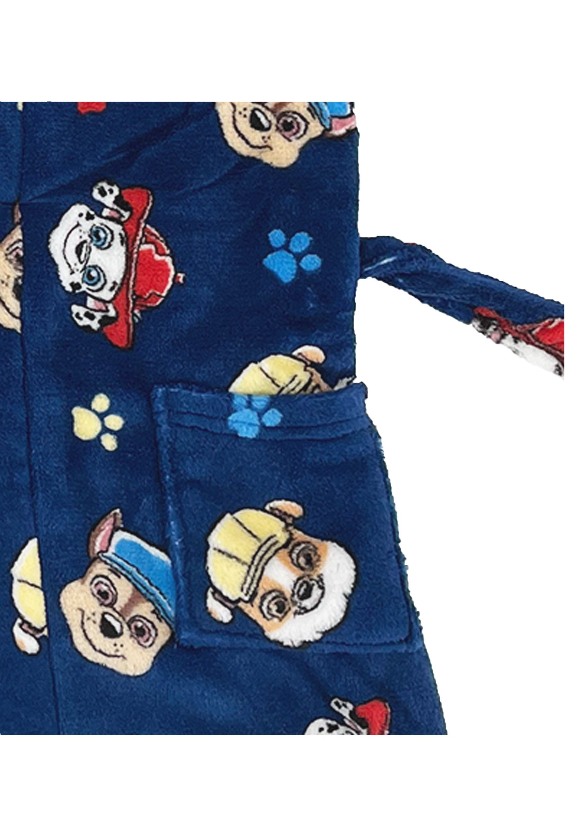 PAW PATROL Kinderbademantel Chase Marshall Jungen Bademantel