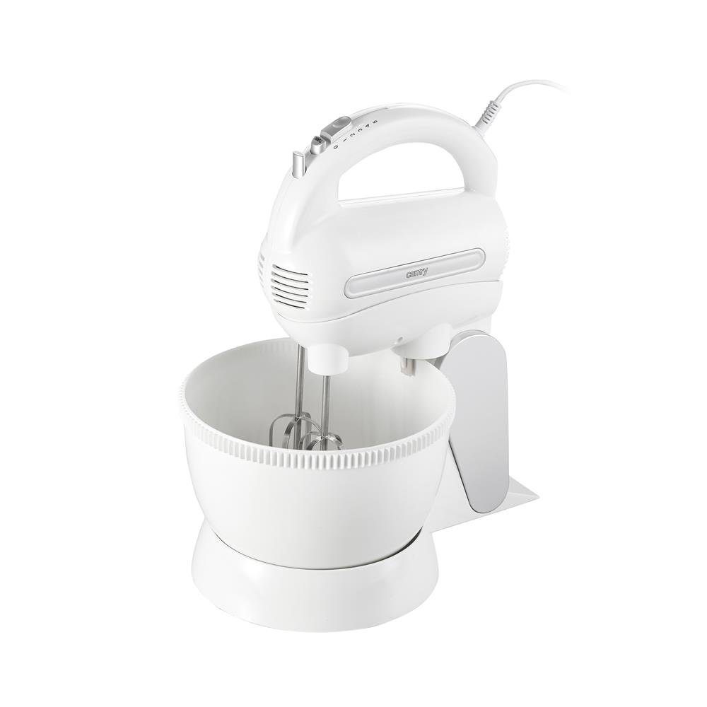 Camry Handmixer CR 4213 Handmixer mit Rührschüssel, 600 Watt, Handrührgerät, Standmixer, weiß