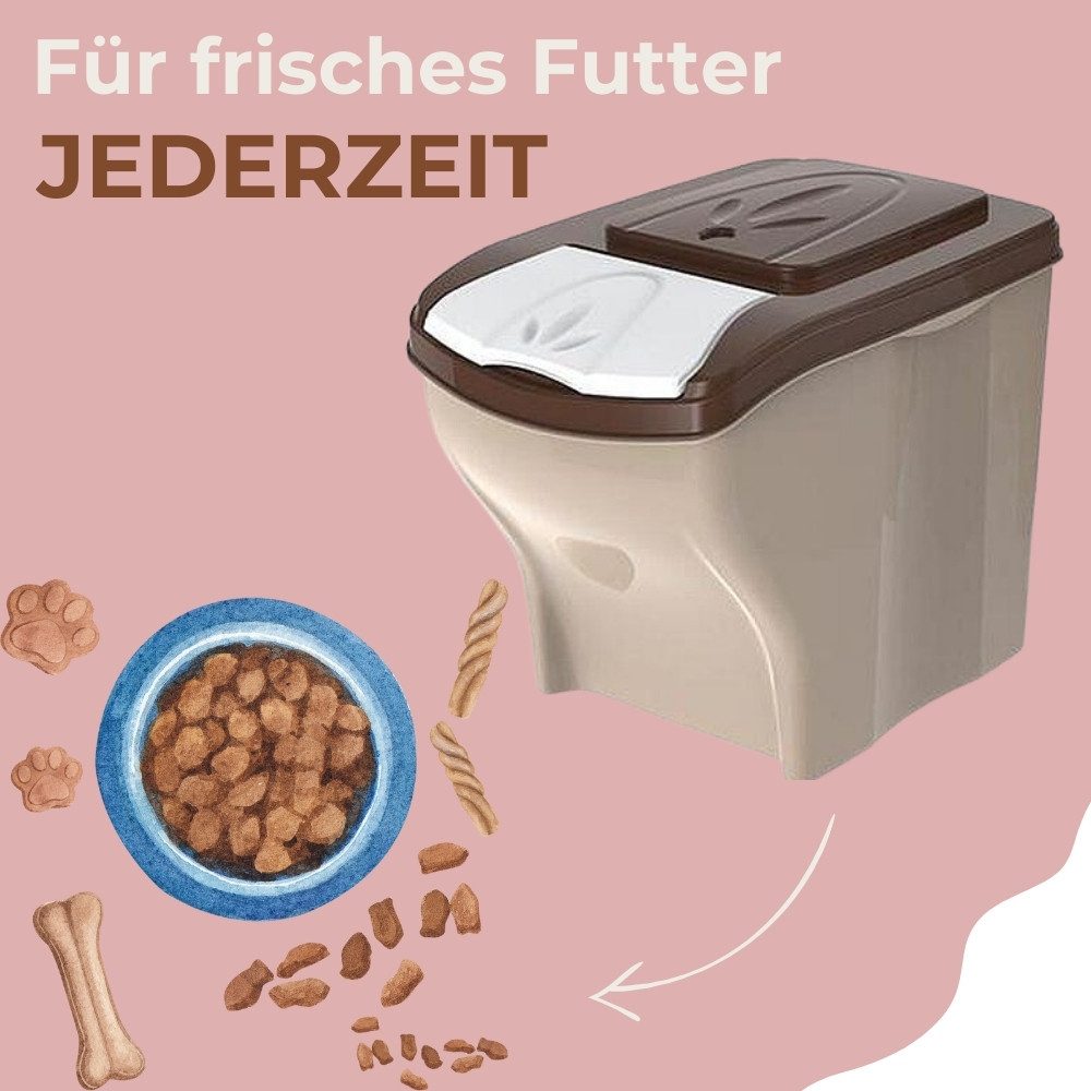GarPet Futterbehälter 3er Set Hundefutter Aufbewahrung Futtertonne Hund Futterbox Katze 60 L