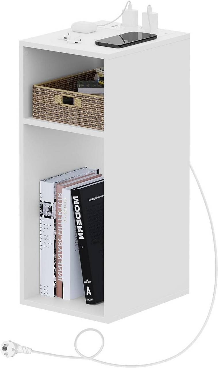 Woltu Nachttisch (1-St), mit Ladefunktion, schmaler Beistelltisch günstig online kaufen