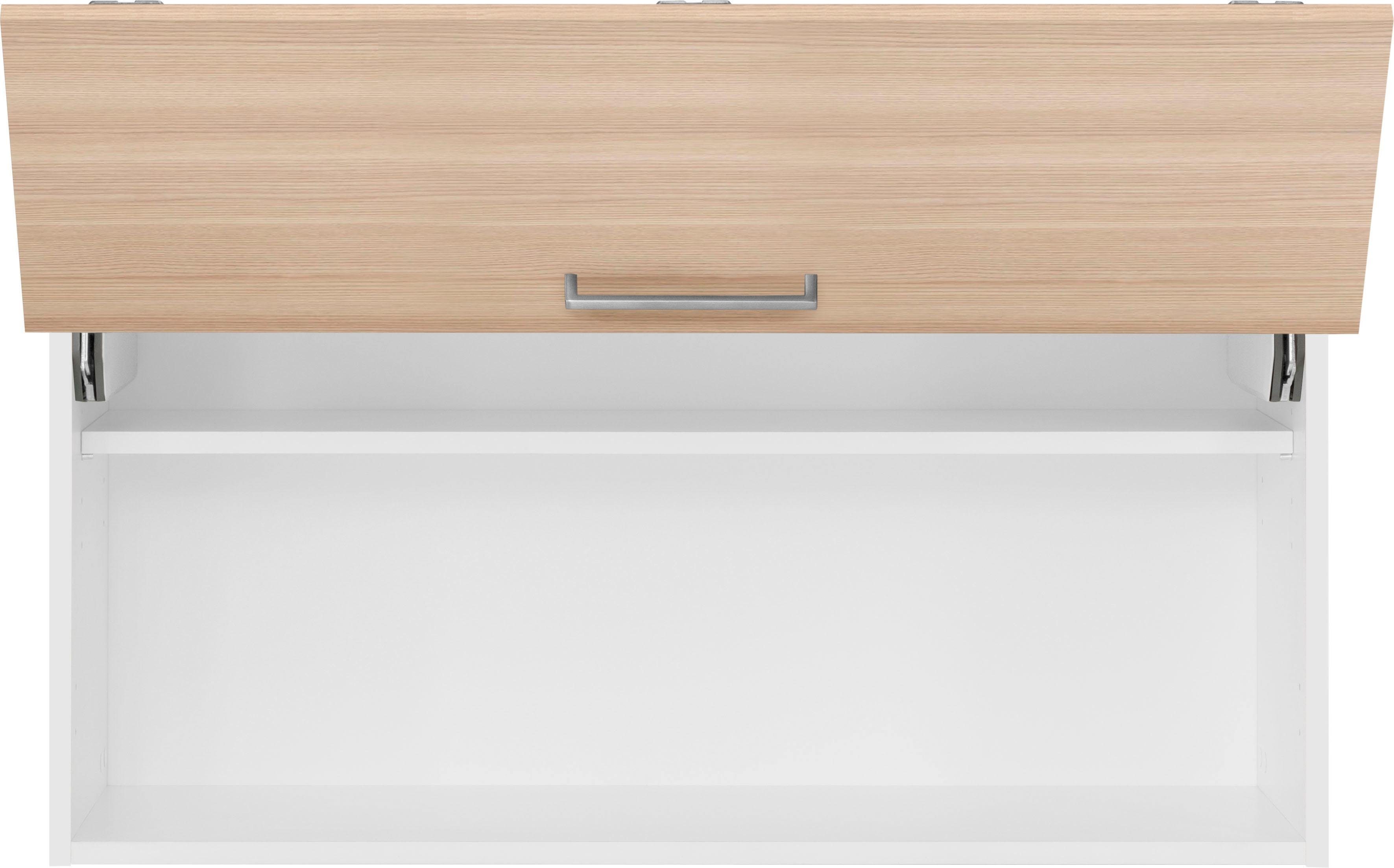 90 cm Zell Küchen Faltlifthängeschrank zen esche/weiß wiho Breite