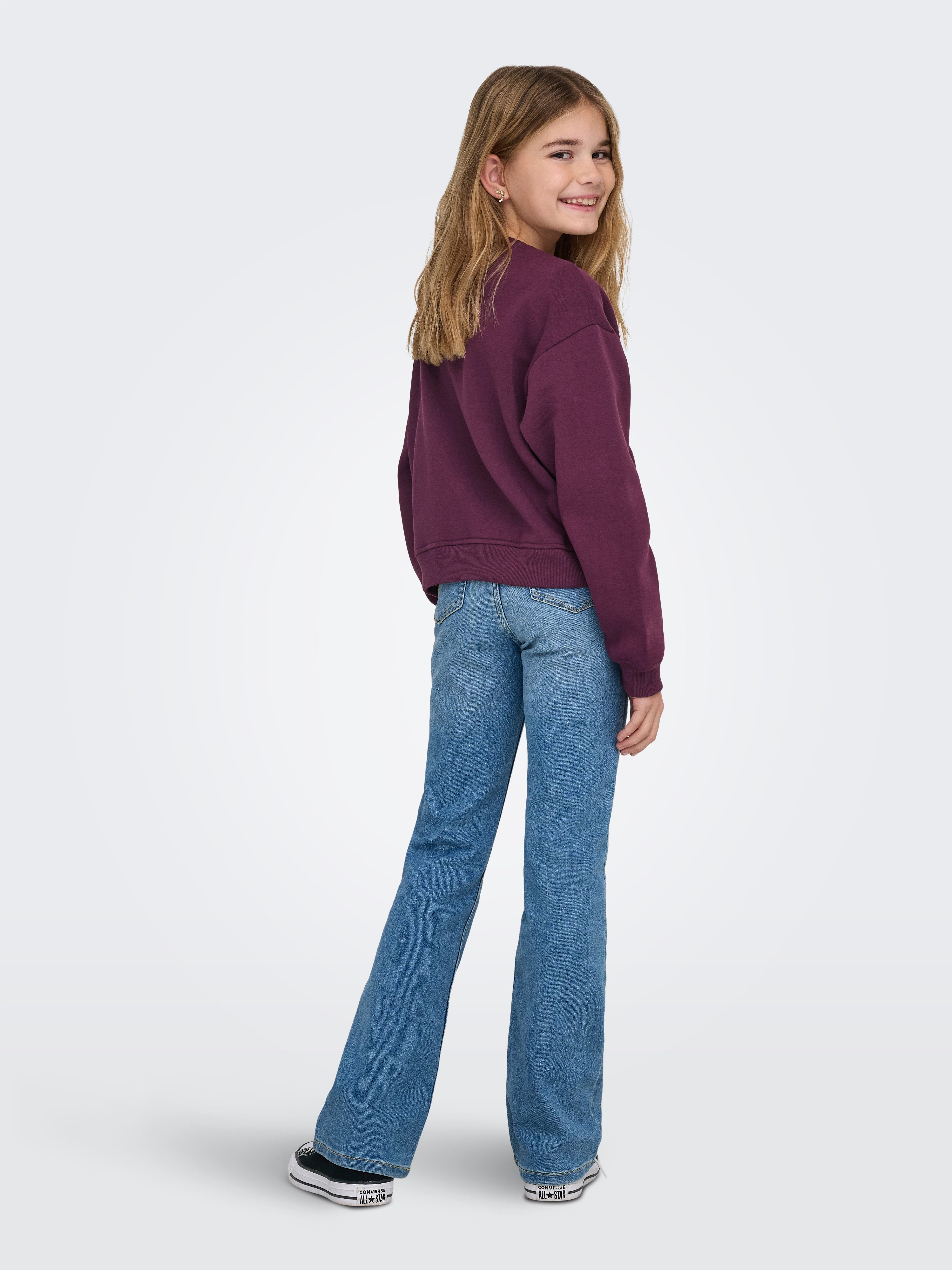 KIDS ONLY Sweatshirt KOGSWEAT LS CREW OVZ STAT SWT NOOS Baumwollmischung, loose fit – Bild 3 von 5
