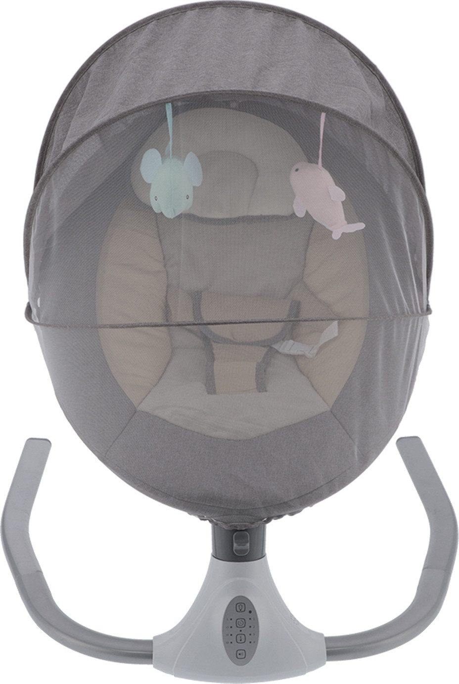 cocosity Electric Baby Bouncer, Baby Swing with Remote Control, Mosquito Net, up to 20kg, Rechargeable, Bluetooth, Music, Mosquito Net, Foldable.