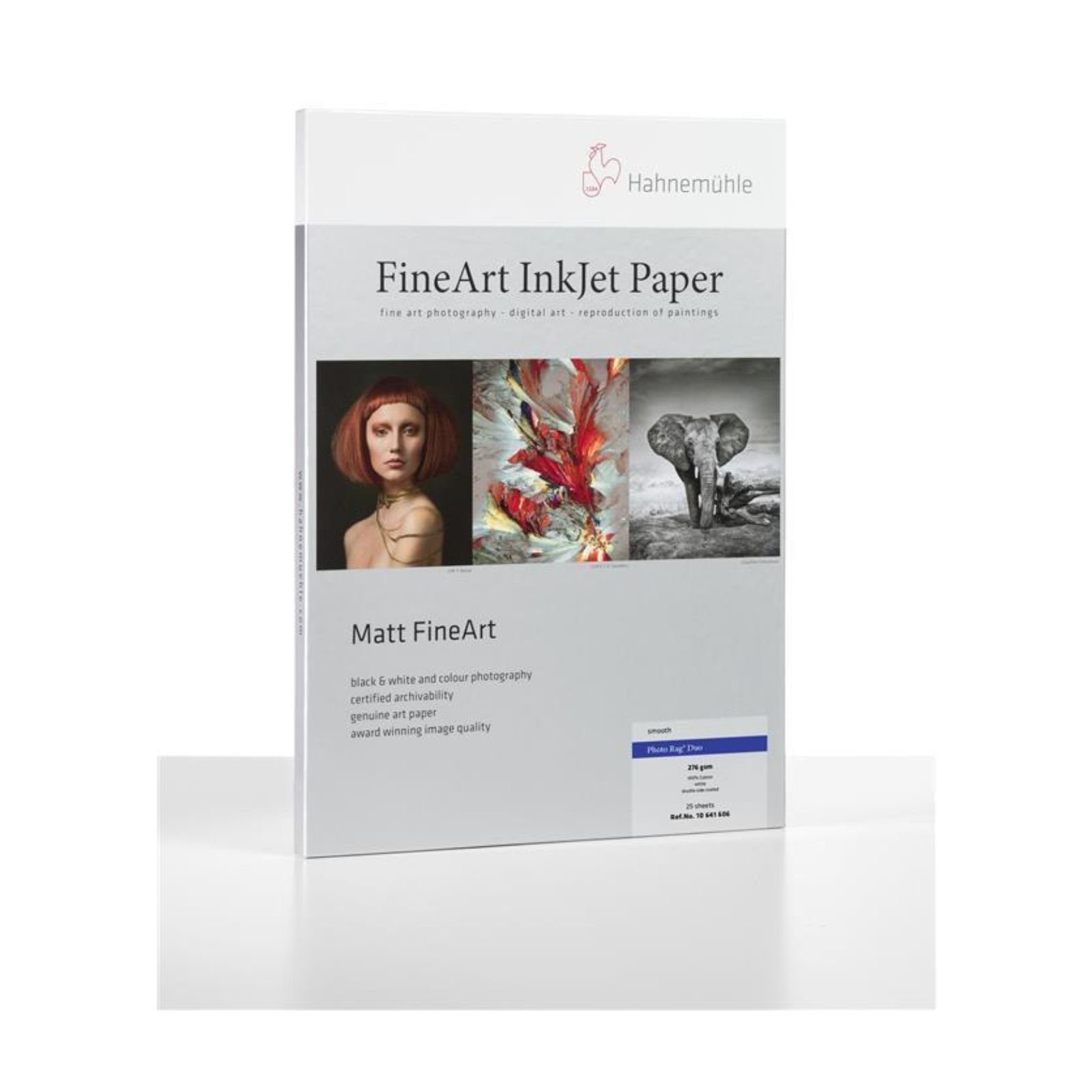 Inkjet-Papier FineArt Rag® Fotopapier 276 25 g/m² - Hahnemühle - DIN - Photo Duo Blatt A3
