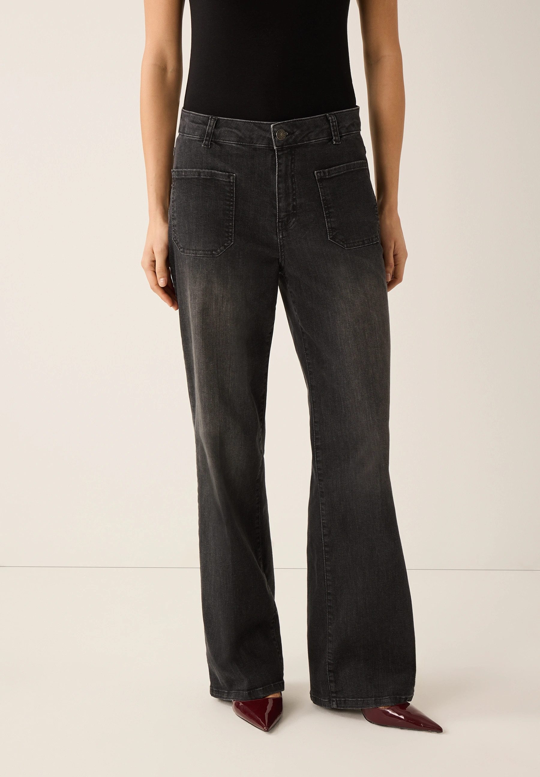 MORE&MORE 5-Pocket-Jeans MORE & MORE Jeans grau