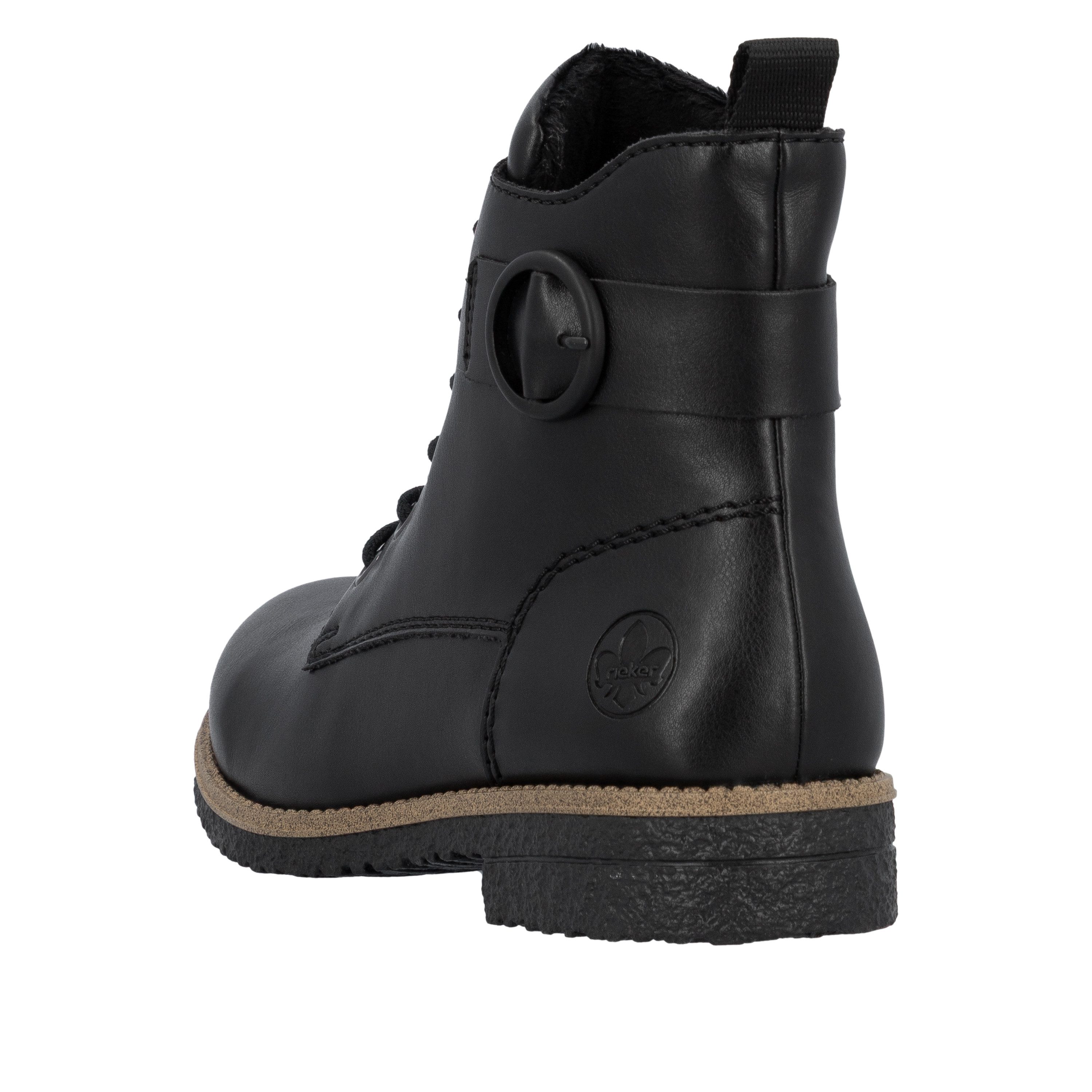 Rieker Schnürstiefelette Schnürboots, Stiefelette, Blockabsatz mit dekorati günstig online kaufen