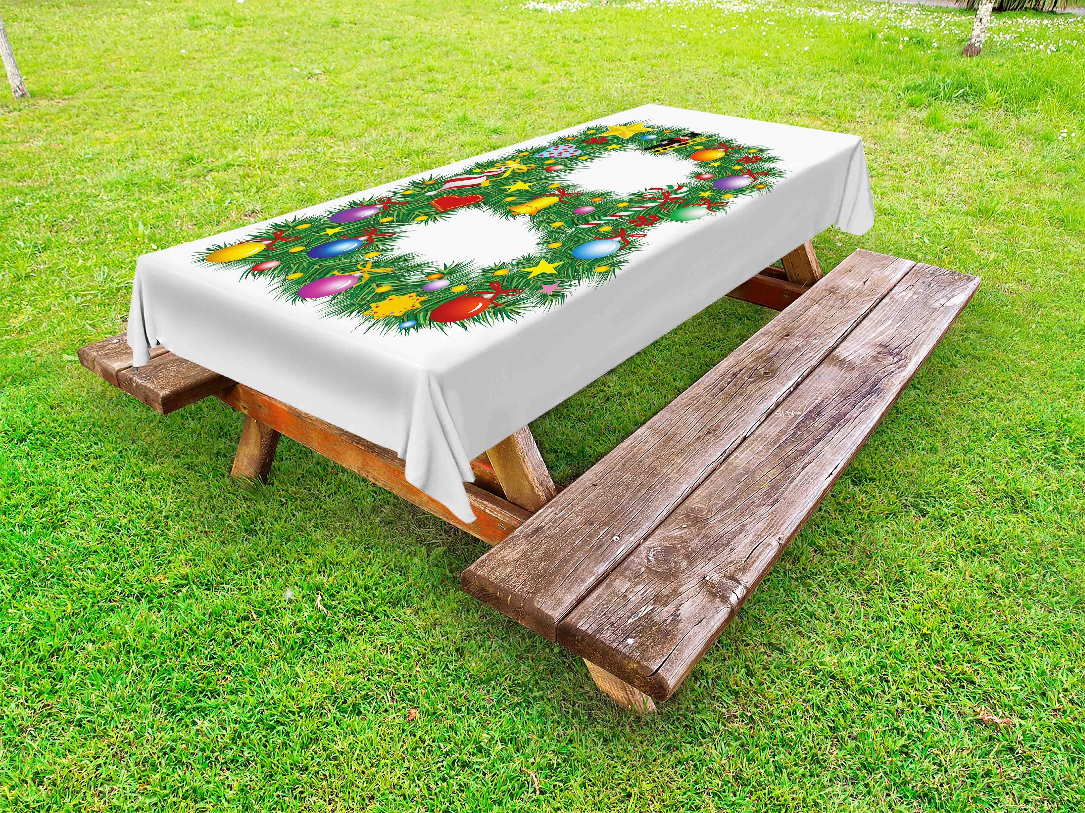 Abakuhaus Tischdecke dekorative waschbare Picknick-Tischdecke, Buchstabe b Candy Cane Anzug mit B