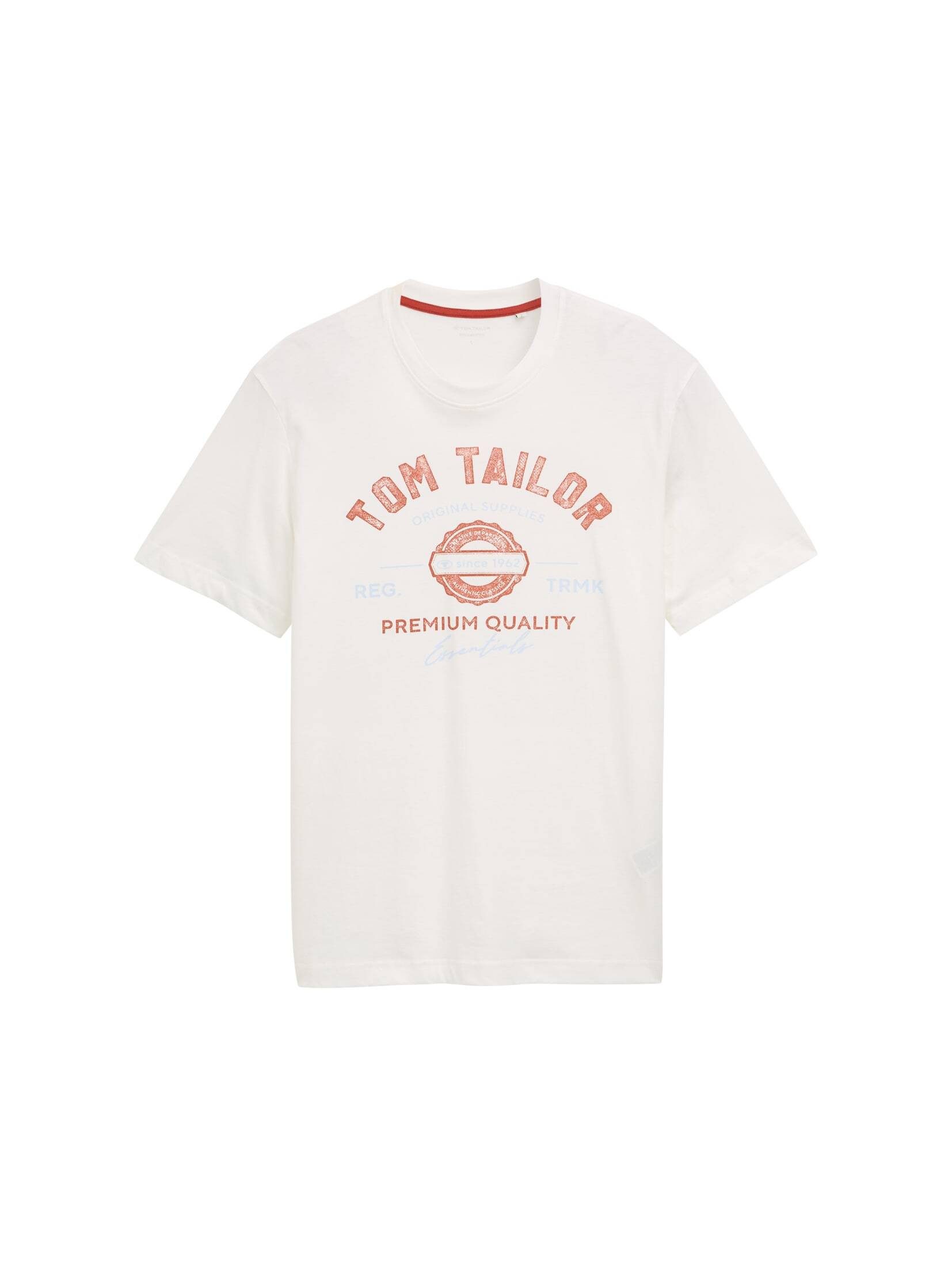 TOM TAILOR T-Shirt mit großem Logofrontprint günstig online kaufen