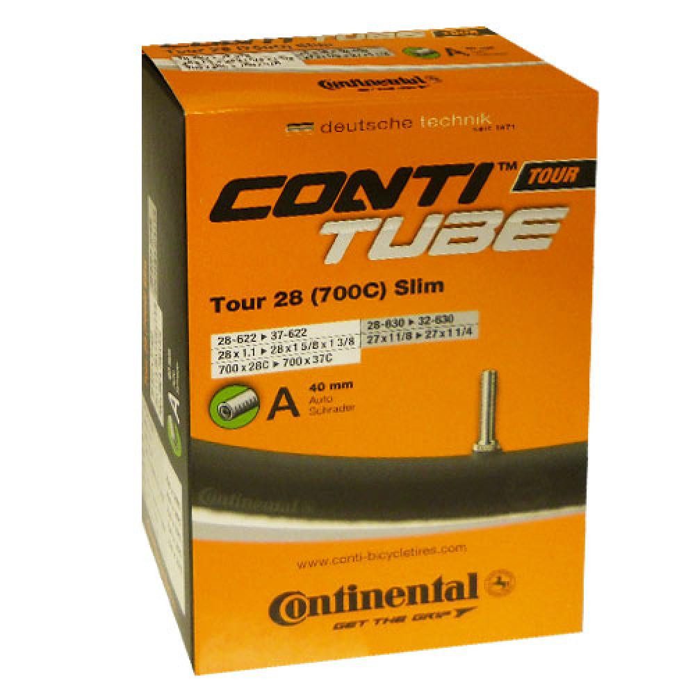 CONTINENTAL Fahrradschlauch Continental Schlauch Conti Tour 28 Slim 28-37/622-642 AV 40mm - 28 Zol