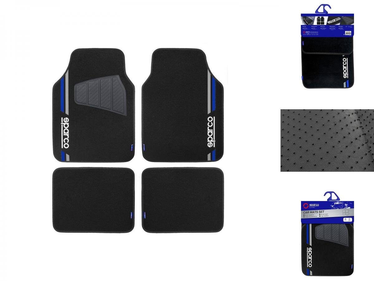 sparco Auto-Fußmatte Auto-Fußmatten-Set Sparco SPCF508BL Blau Universal
