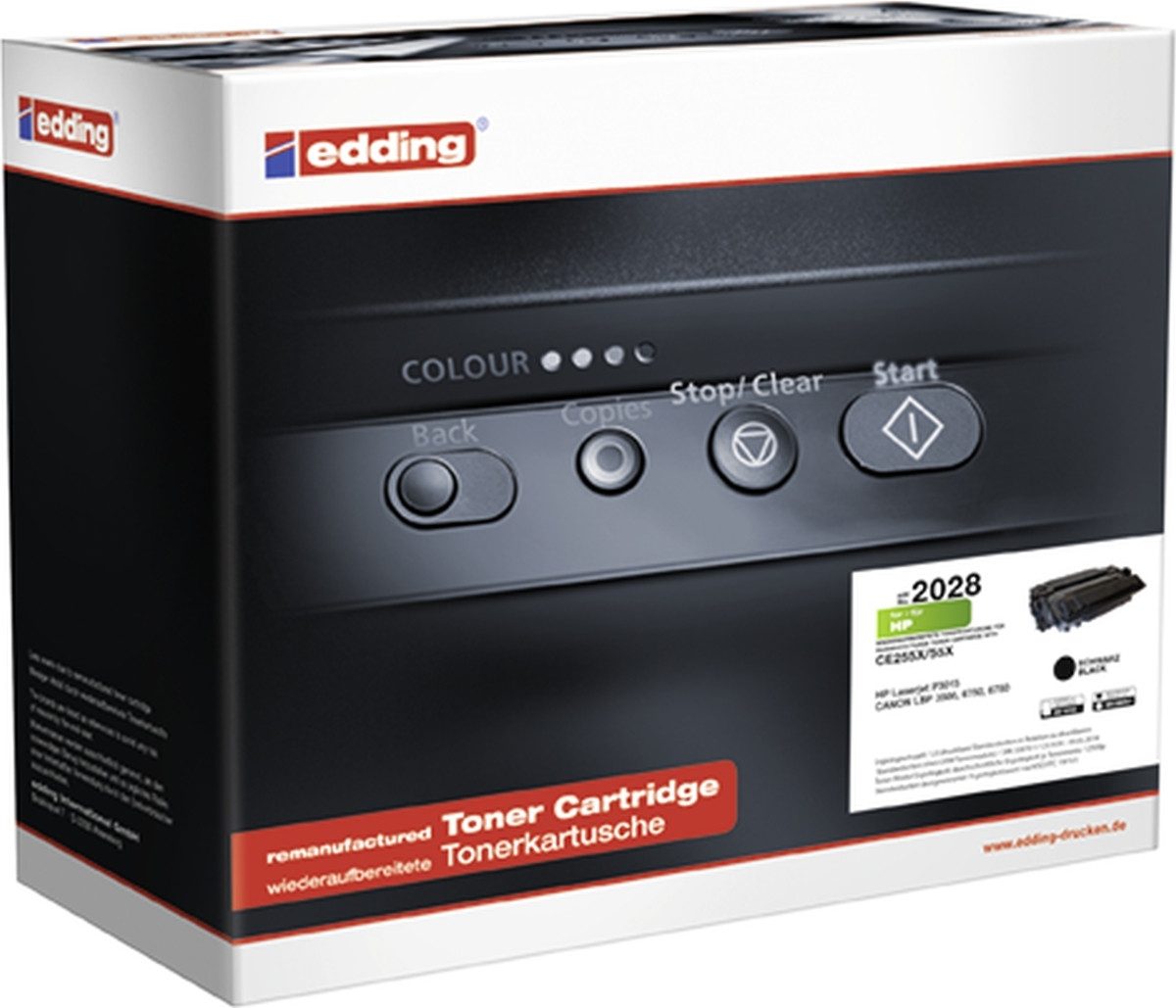 edding Tonerpatrone Toner kompatibel mit HP CE255X black
