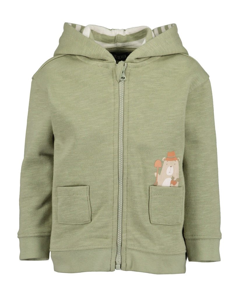 Blue Seven Sweatjacke Blue Seven Baby Jungen Sweatjacke teegrün (1-tlg., kein Set)