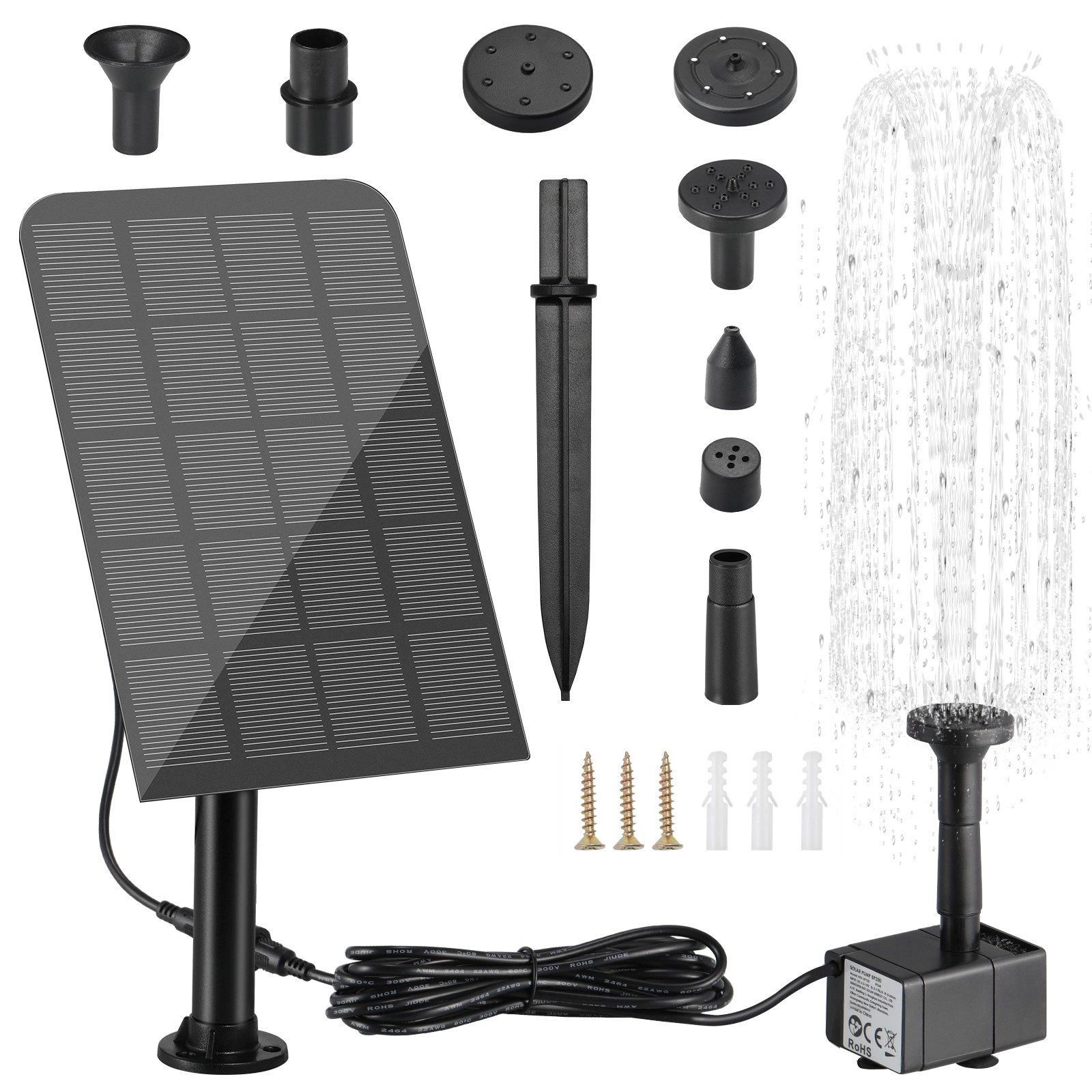 TLGREEN Solarpumpe Solar Springbrunnen, 2.5W Solar günstig online kaufen