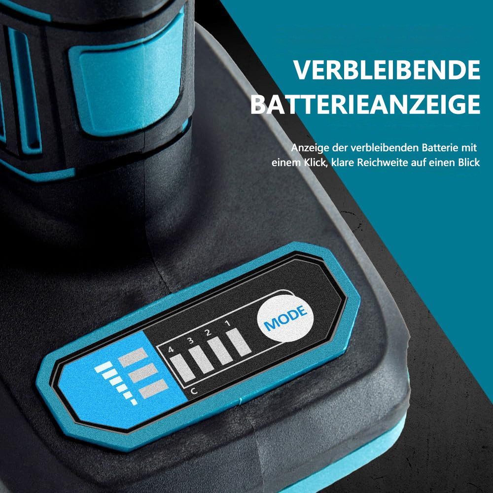 PODOFO Akku-Multifunktionswerkzeug Elektrische Mühle mit Direktvermahlung, 1-St., ohne Akku und Ladegerät Metallschleifen, Entgraten und Polieren