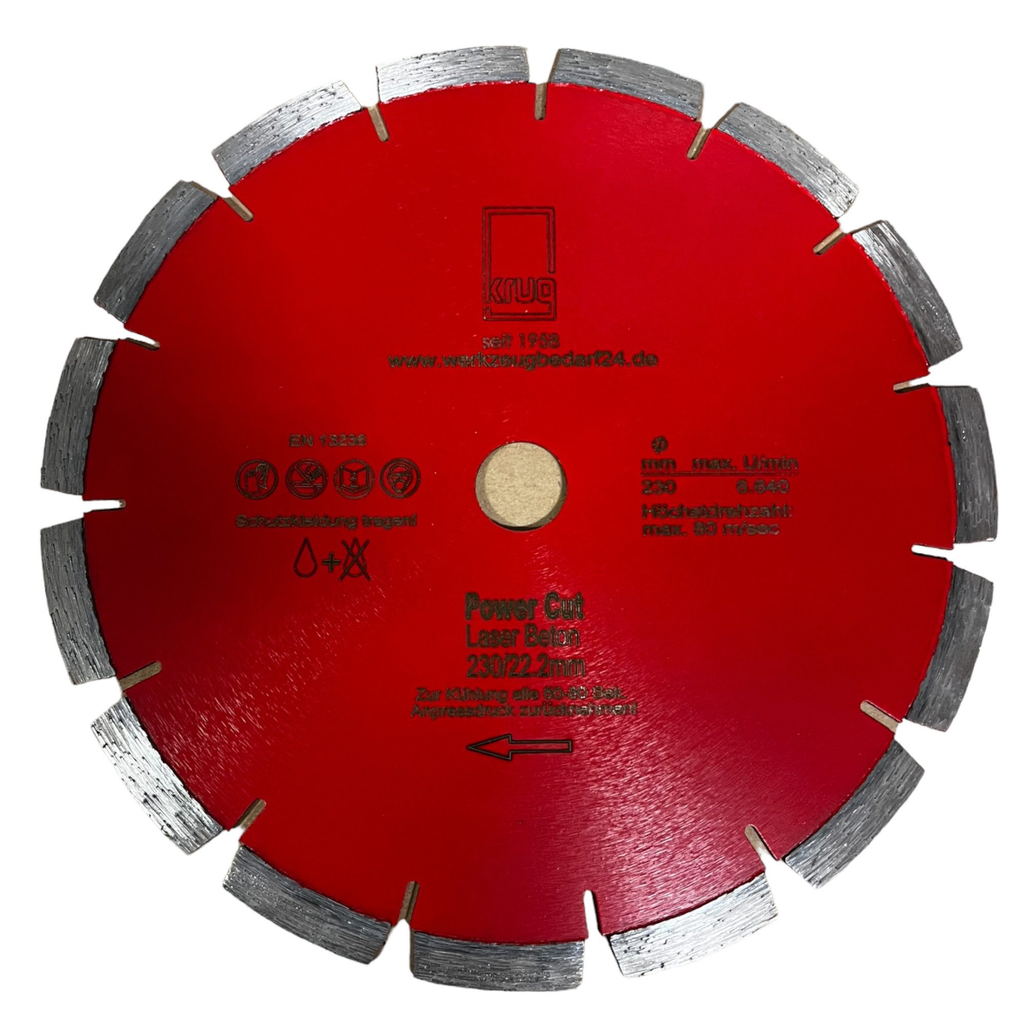 Trennscheiben Diamantscheibe Power Cut 230 mm für Beton Granit Klinker Stein