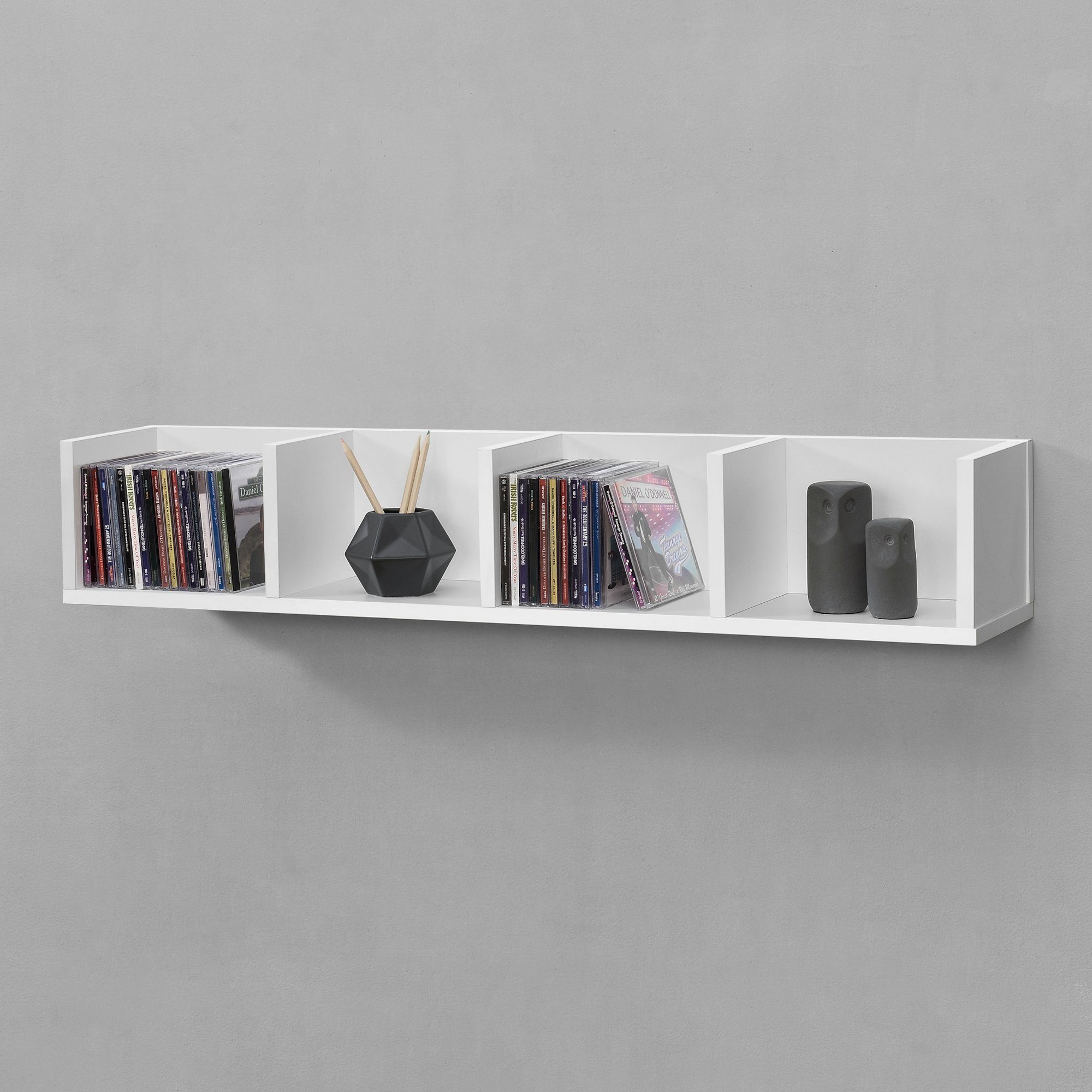 en.casa Wandregal, »Ekerö« Bücherregal 95x17x16,5cm, 4 günstig online kaufen