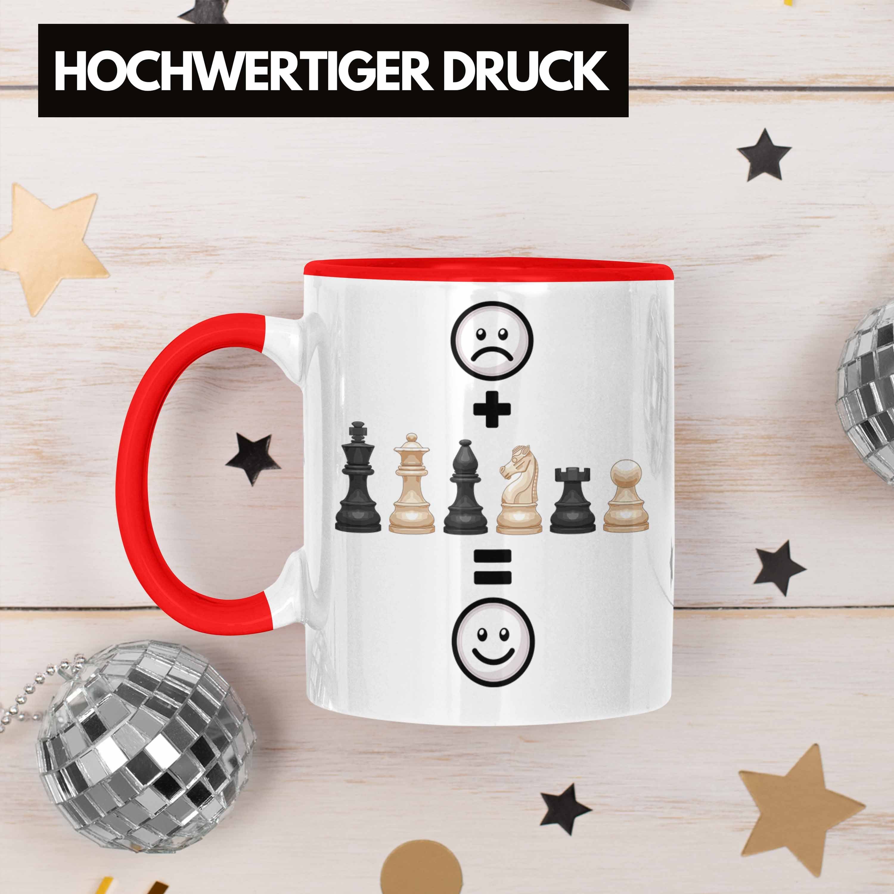 Tasse Schach-Spieler Rot Schach Lustige Geburtstag Geschenkid Trendation für Geschenk Tasse