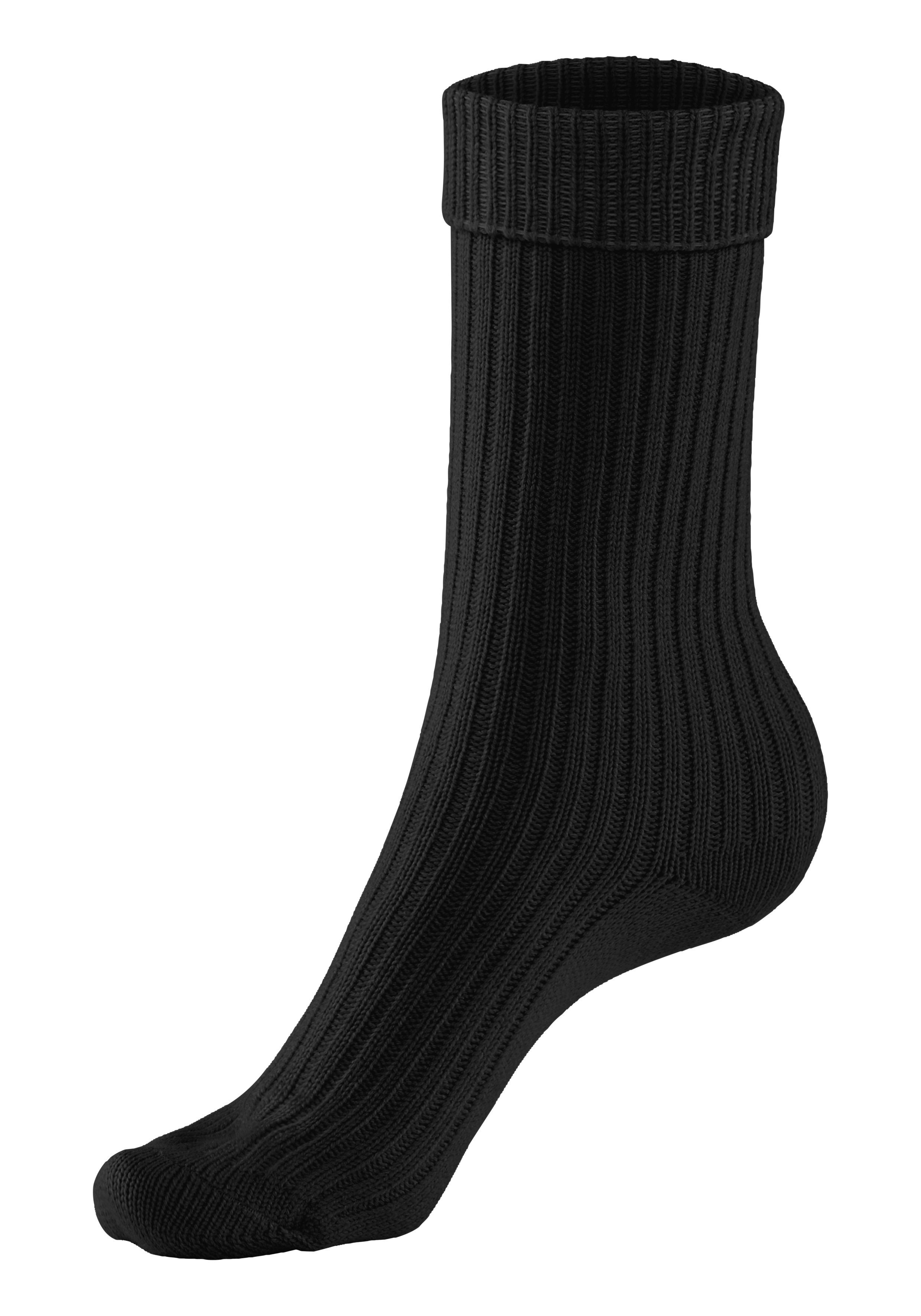 (2-Paar) Lavana modischem in Socken Rippstrick
