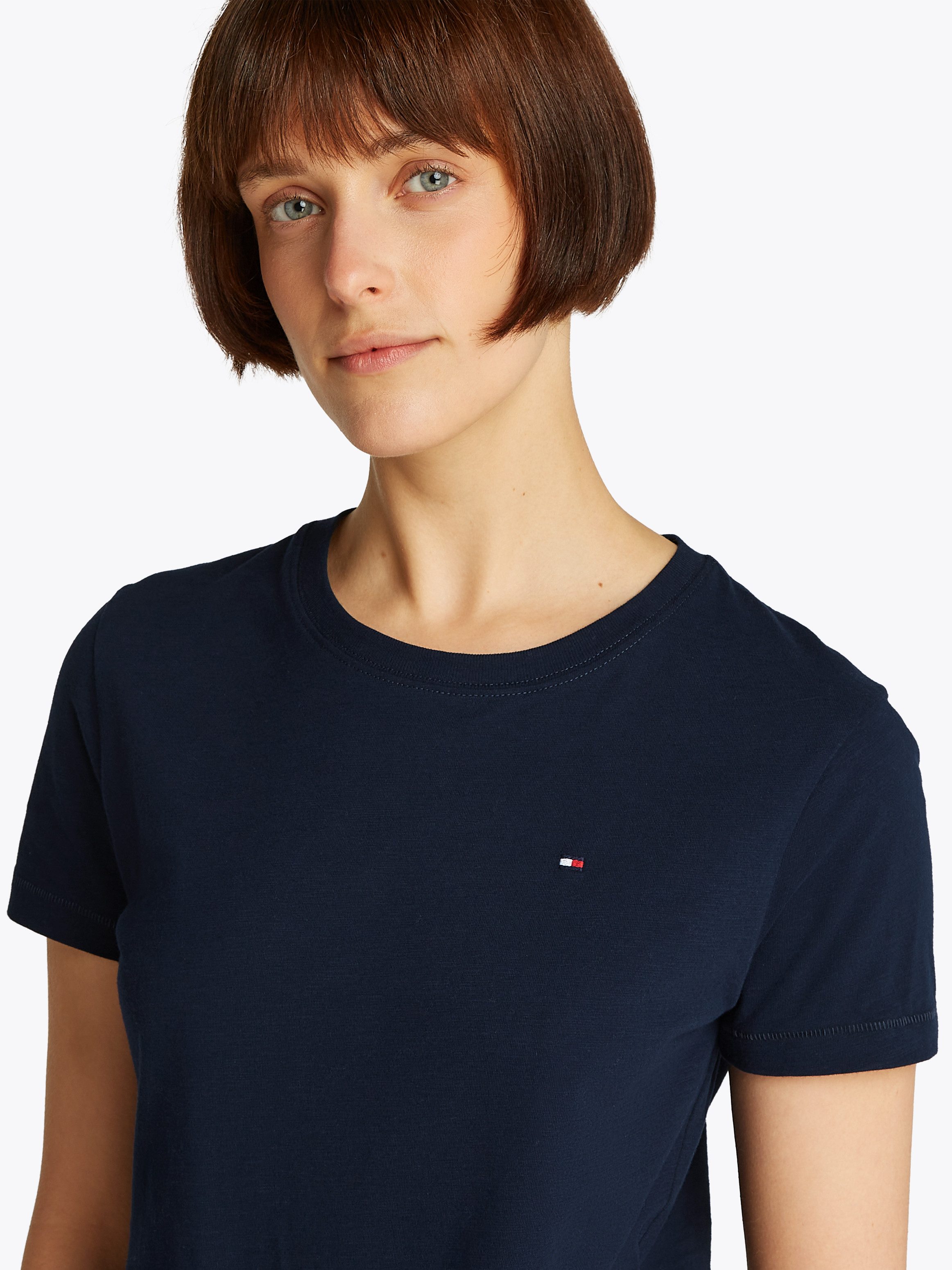 Tommy Hilfiger Rundhalsshirt SLUB REG C-NK günstig online kaufen