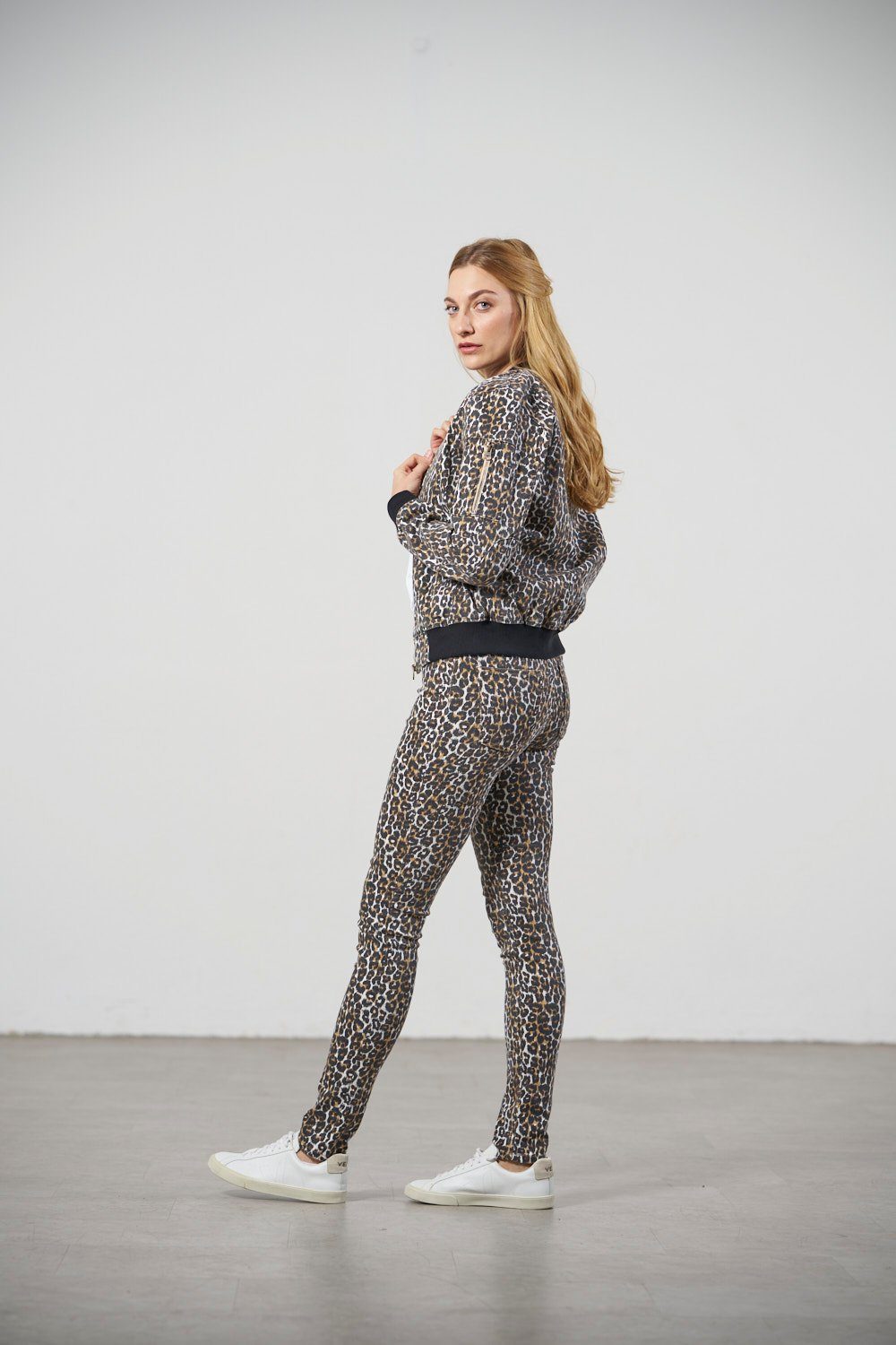 Feuervogl Skinny-fit-Jeans fv-Han:na, Wild Animal, Damen Jeans High Waist