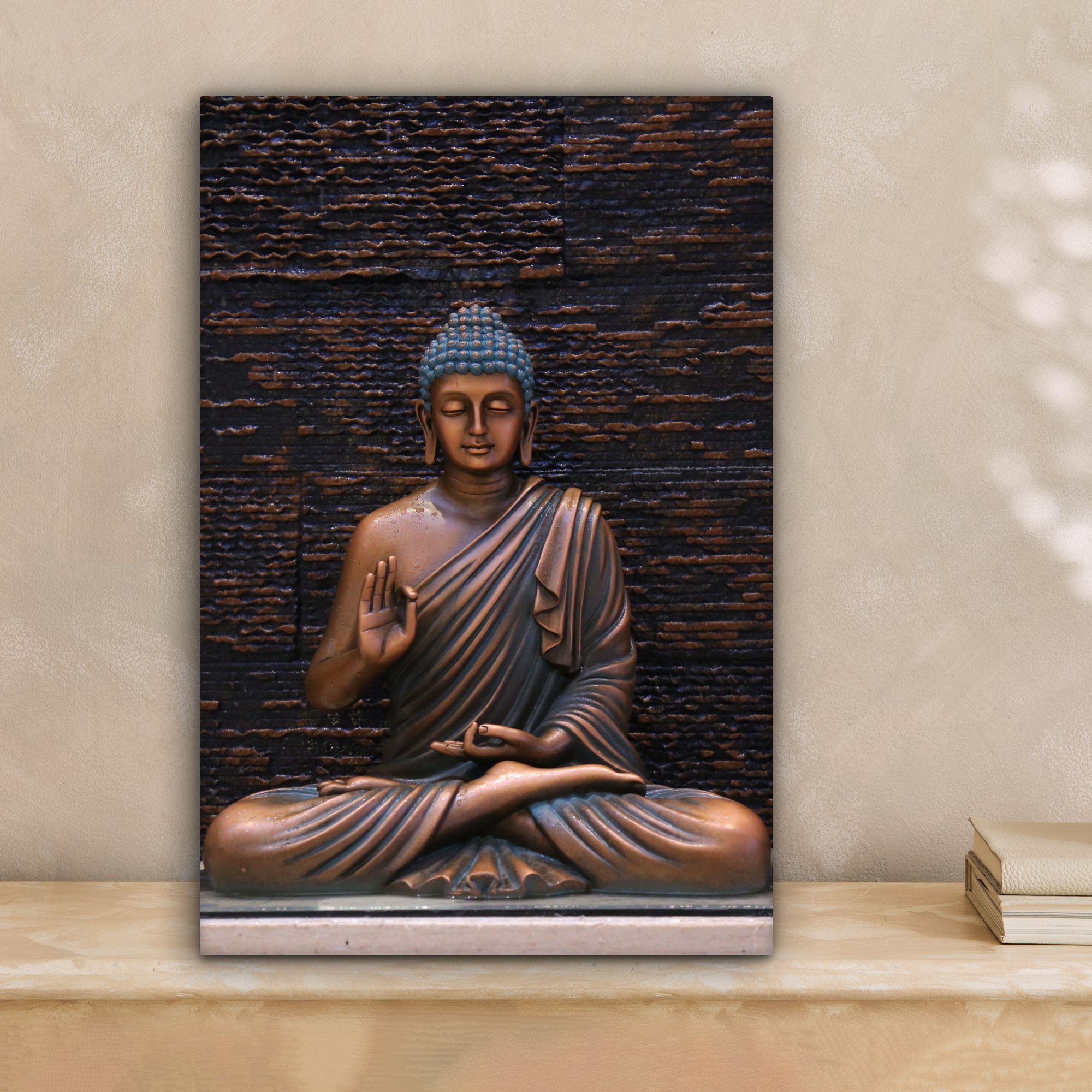 OneMillionCanvasses® Leinwandbild Buddha - Buddha-Statue - günstig online kaufen
