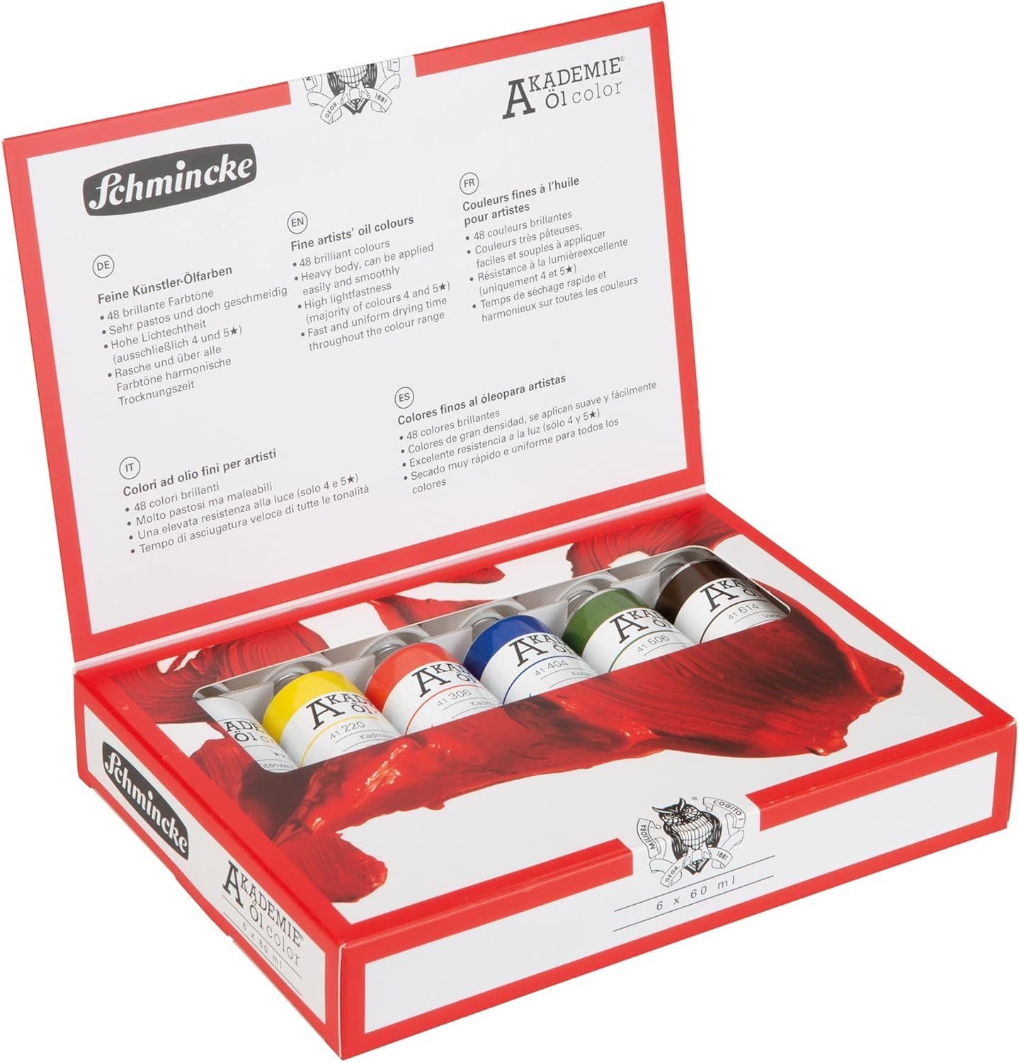 Ölfarbe Akademie Color Set 6 x 60 ml