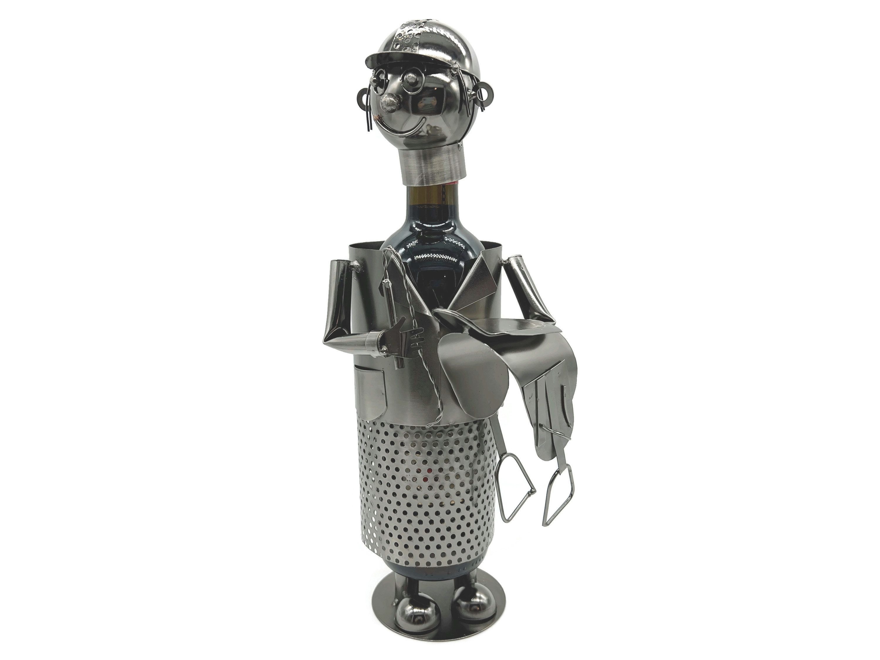 eXODA Weinflaschenhalter Jockey aus Metall, (1x günstig online kaufen