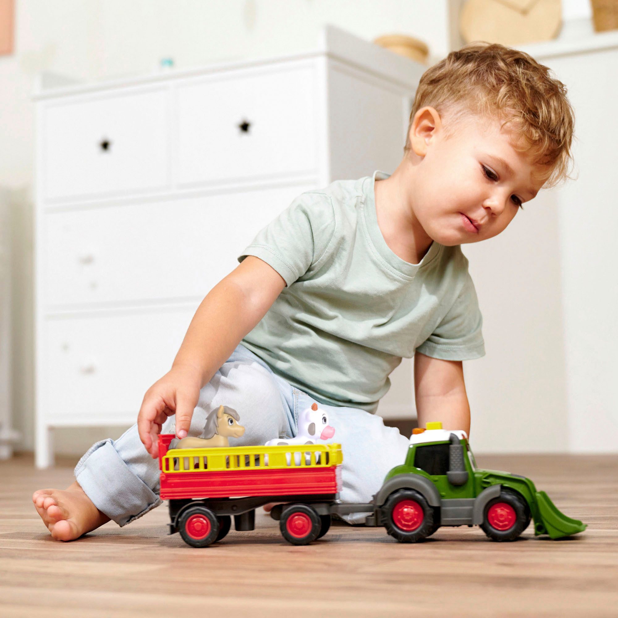 ABC Toy Tractor ABC Fendti Animal Trailer, with light and sound