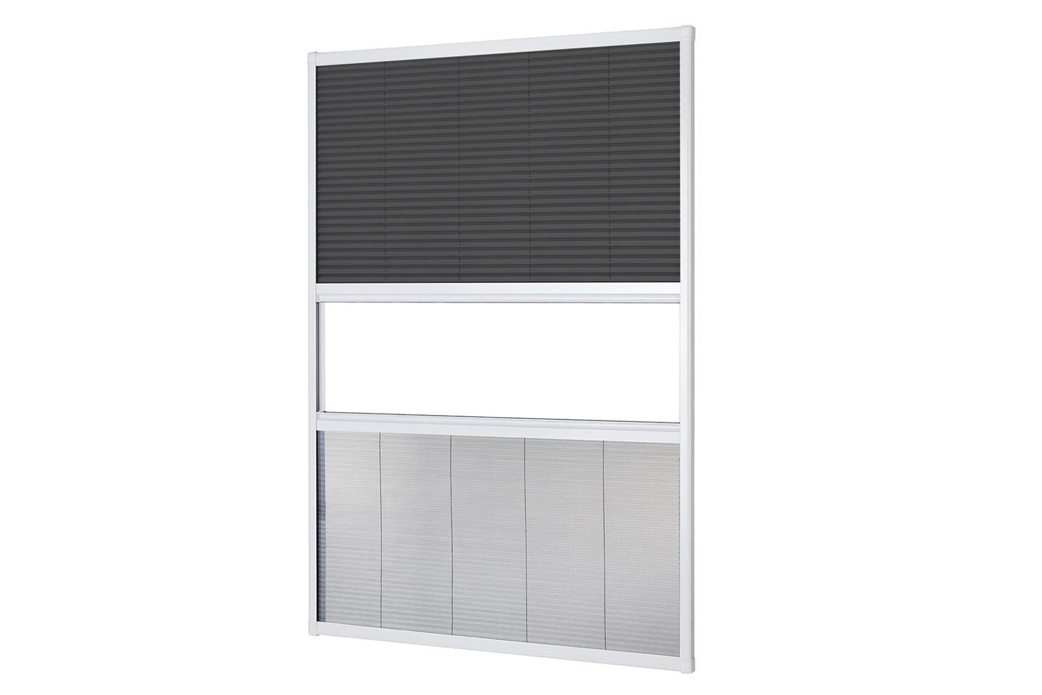 empasa, weiß Dachfensterplissee, abdunkelnd, Aluminium-Selbstbausatz
