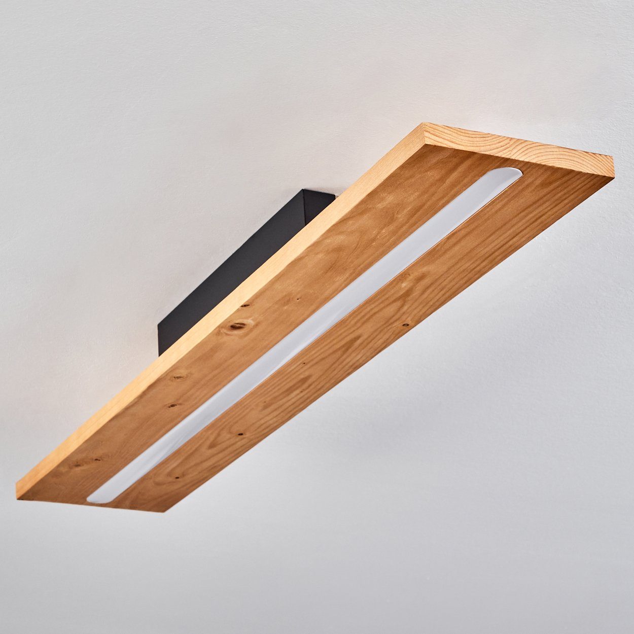 dimmbare Deckenlampe Deckenleuchte »Volano« hofstein Metall/Holz aus
