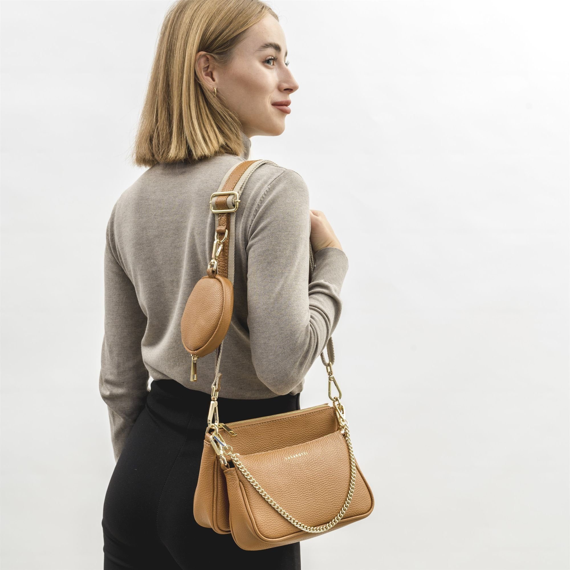 Lazarotti Umhängetasche Milano Leather, Leder günstig online kaufen
