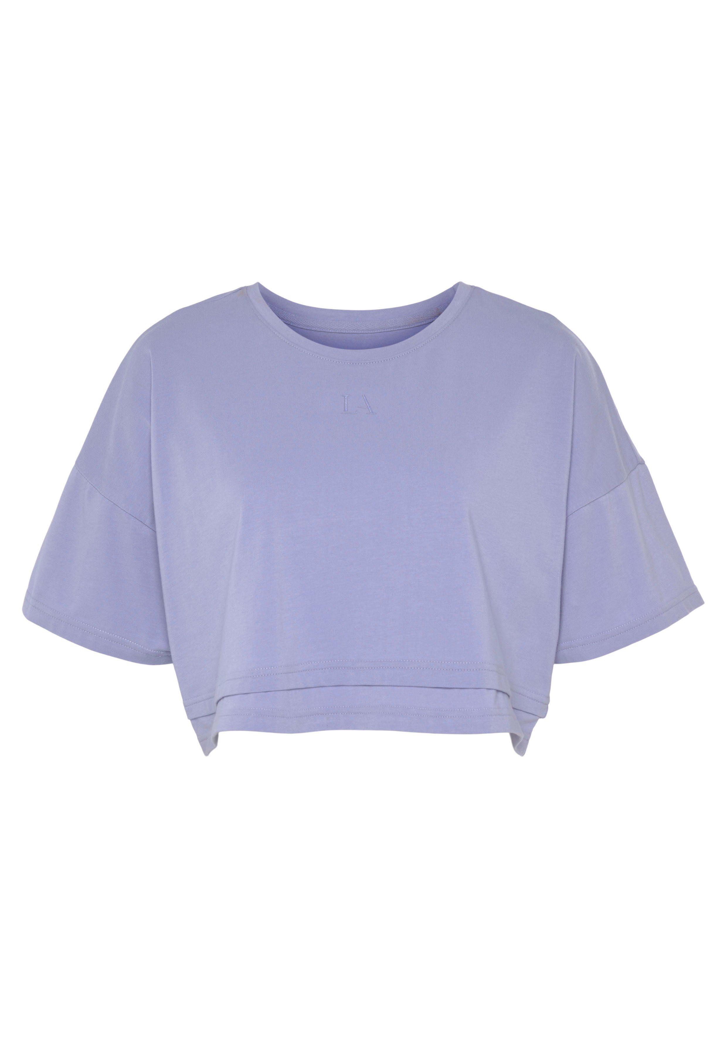 LASCANA Kurzarmshirt mit kastigem Schnitt und günstig online kaufen