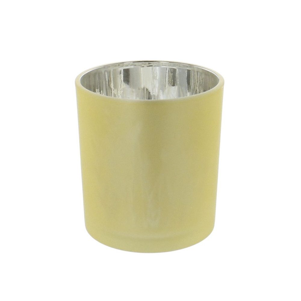 Trockenblume Teelichtglas Wiese - Glas- ca. 7,3x8 cm, MICA