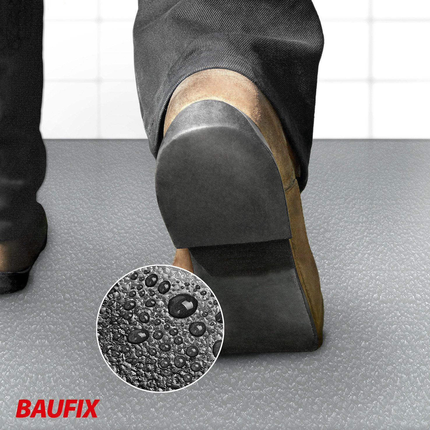 Baufix Bodenversiegelung Anti-Rutsch Bodenbeschichtung matt, 2,5 Liter für ca. 17,5 m², Schutzanstrich für Beton, Estrich & Zementfaserplatten, lichtbeständig – Bild 3 von 3