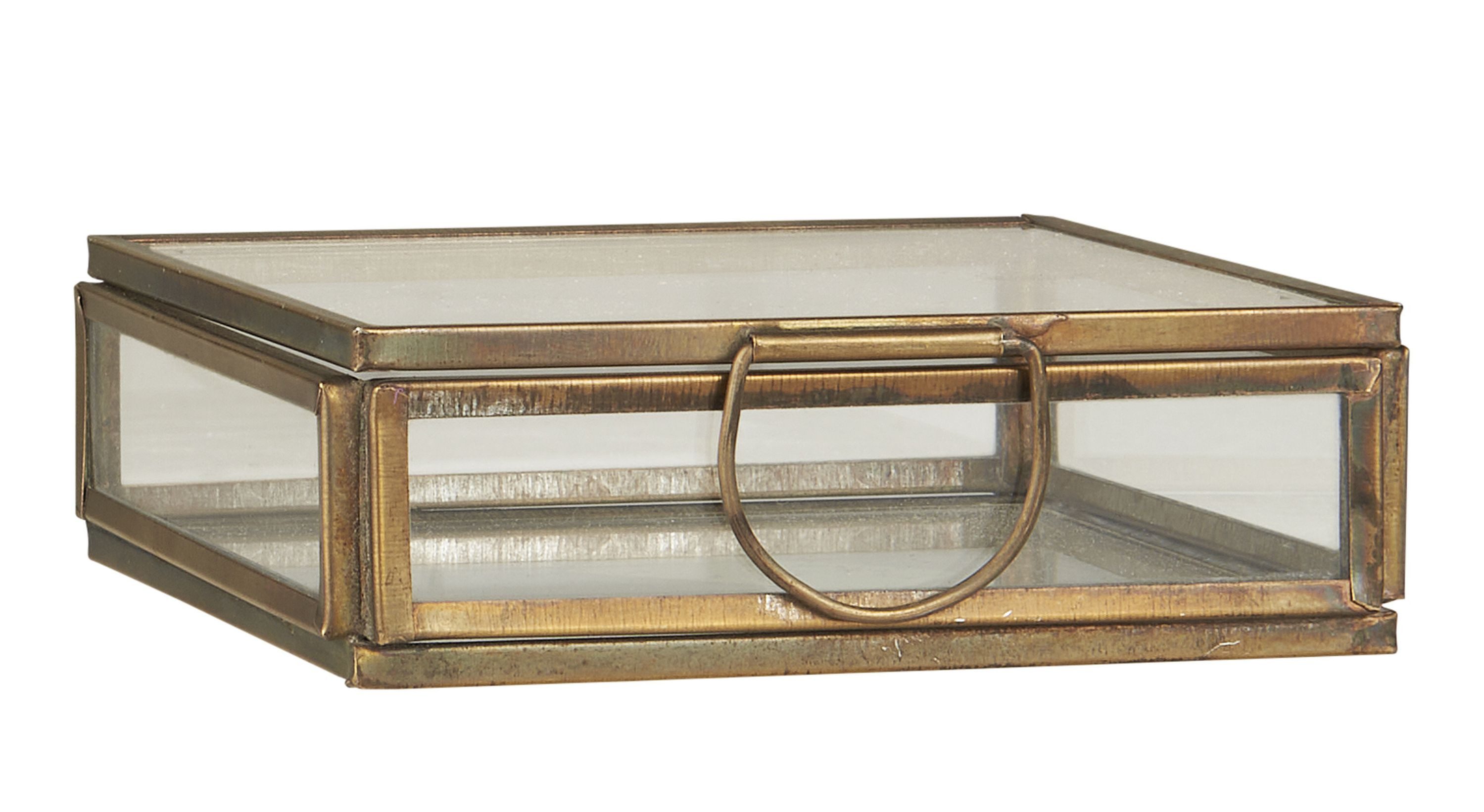 Ib Laursen Aufbewahrungsbox Ib Laursen Glasbox Utensilienbox Glas Schachtel Schatulle Dose