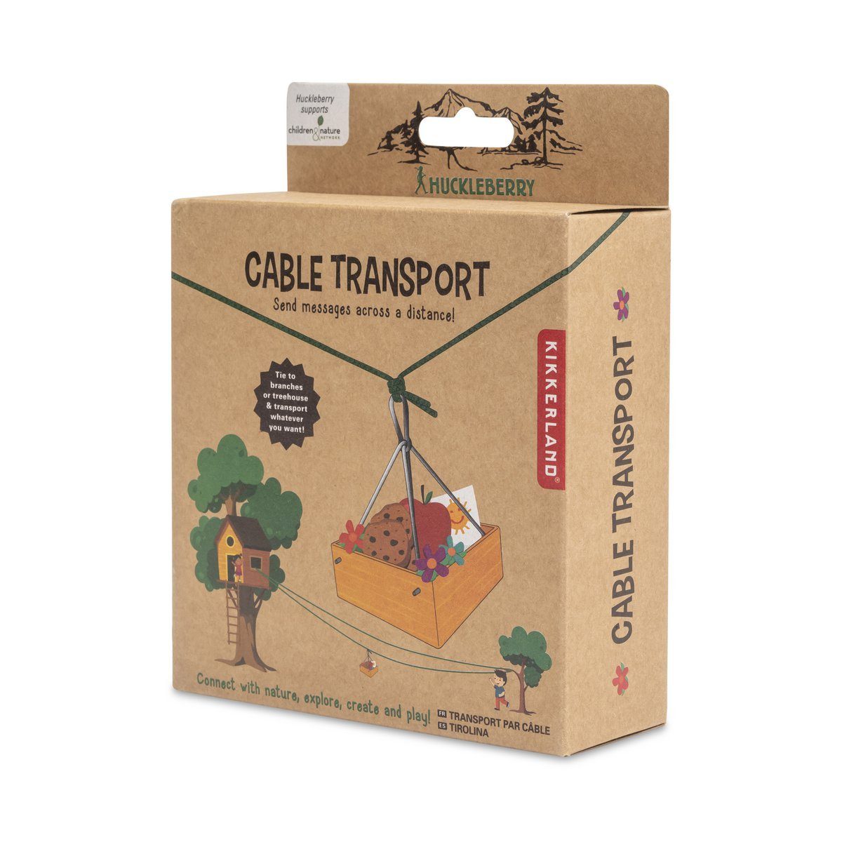 Kikkerland Doppelschaukel Huckleberry Seilbahn Kabel Transport günstig online kaufen