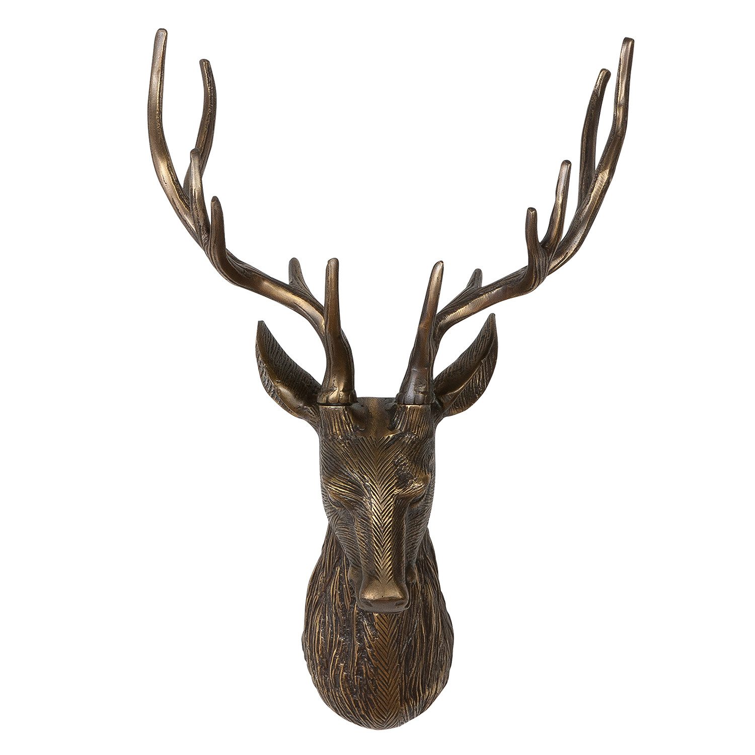 Wanddekoobjekt LIAM Wandobjekt - bronzefarben - Aluminium - Höhe 55cm x Breite 31cm