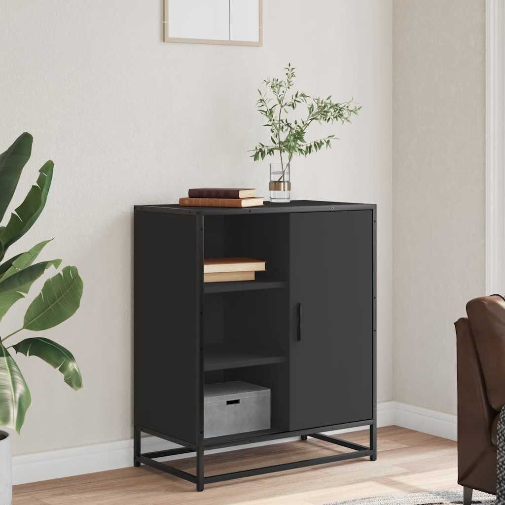 vidaXL Sideboard Sideboard Schwarz 62x35x76 cm Holzwerkstoff (1 St) günstig online kaufen