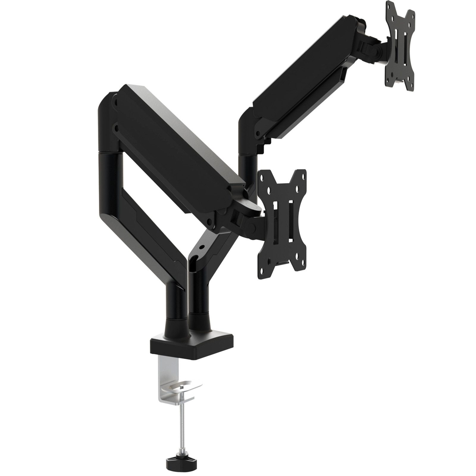 GTPLAYER Monitor-Halterung monitor arm monitorhalter für 13 bis 32 Zoll Bildschirme, Hält 2~10 kg, (Höhenverstellbare mit Neigungen, Schwenken, Dreht, VESA 75 & 100 mm)