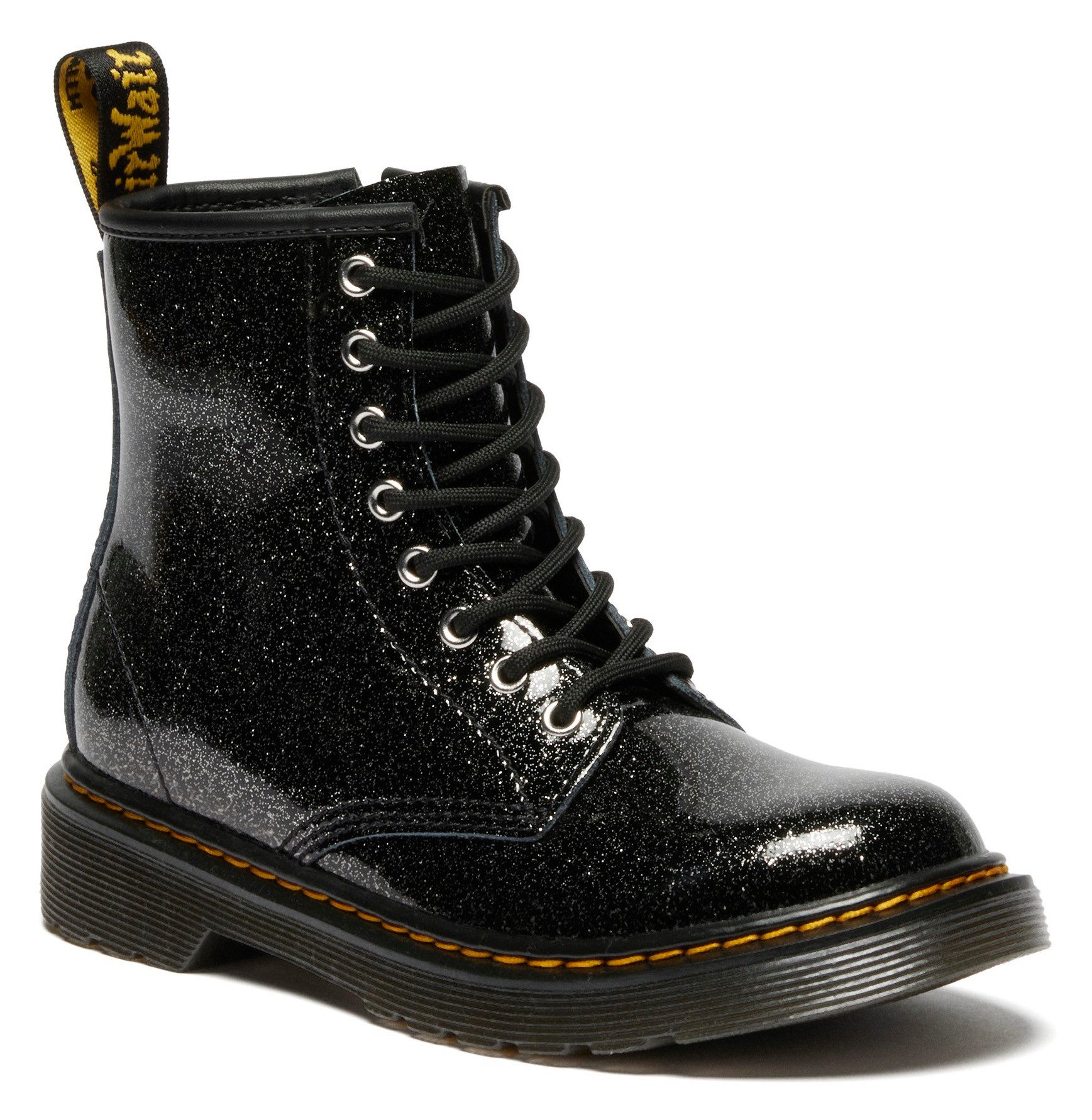 DR. MARTENS 8 Eye Boot ROMARIO Schnürstiefel Kinderschuh, Freizeitstiefel mit zusätzlichem Innenreißverschluss – Bild 4 von 5