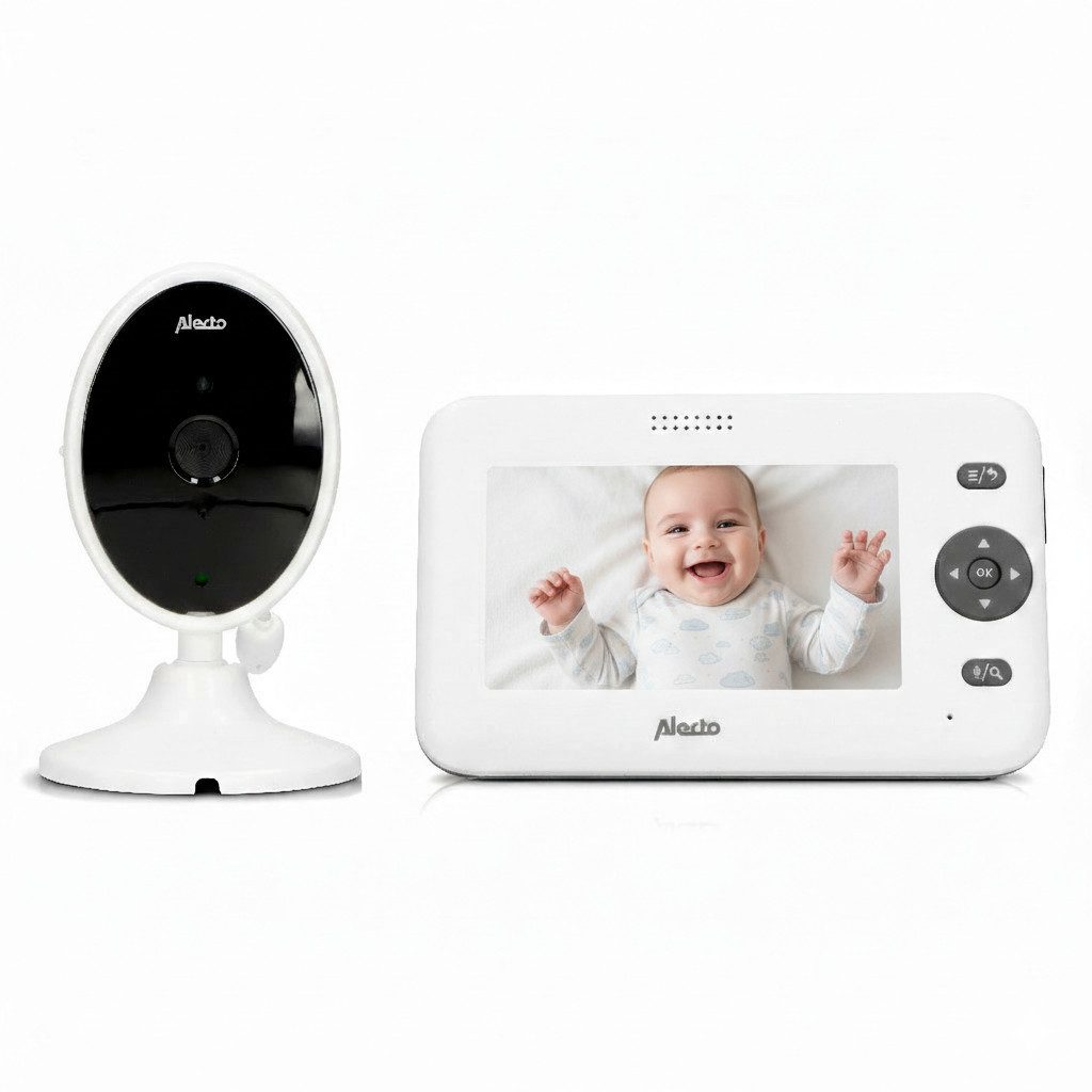 Alecto Indoor Kamera DVM-140C (1-tlg., Zusätzliche Kamera, Nachtsicht, 300 Meter Reichweite, Eco-Modus)